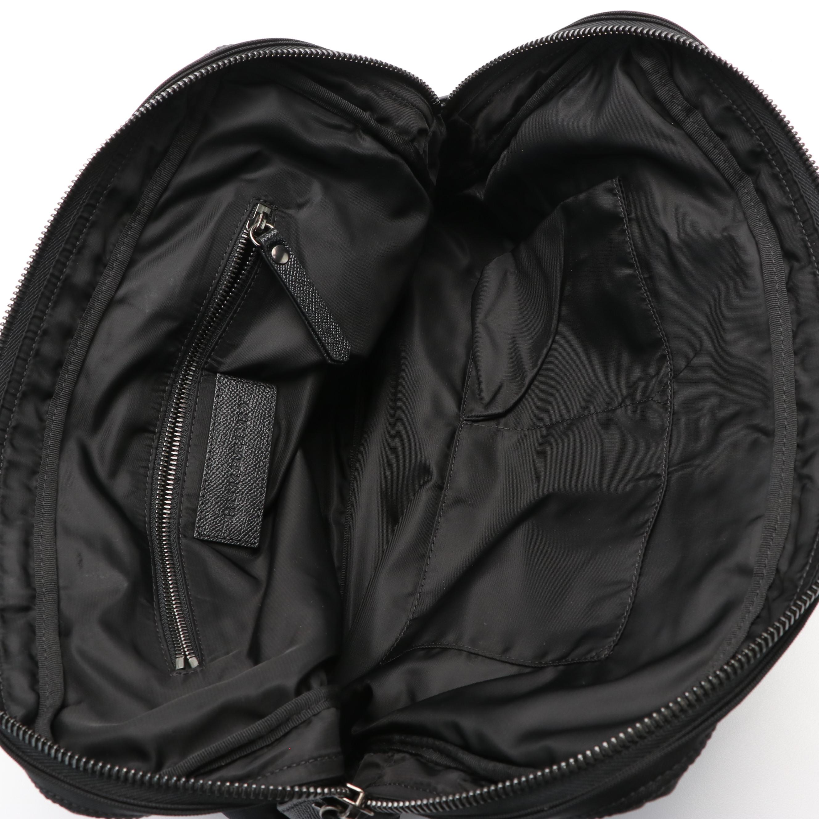 Burberry London Check Nylon Brief Case Laptop Bag