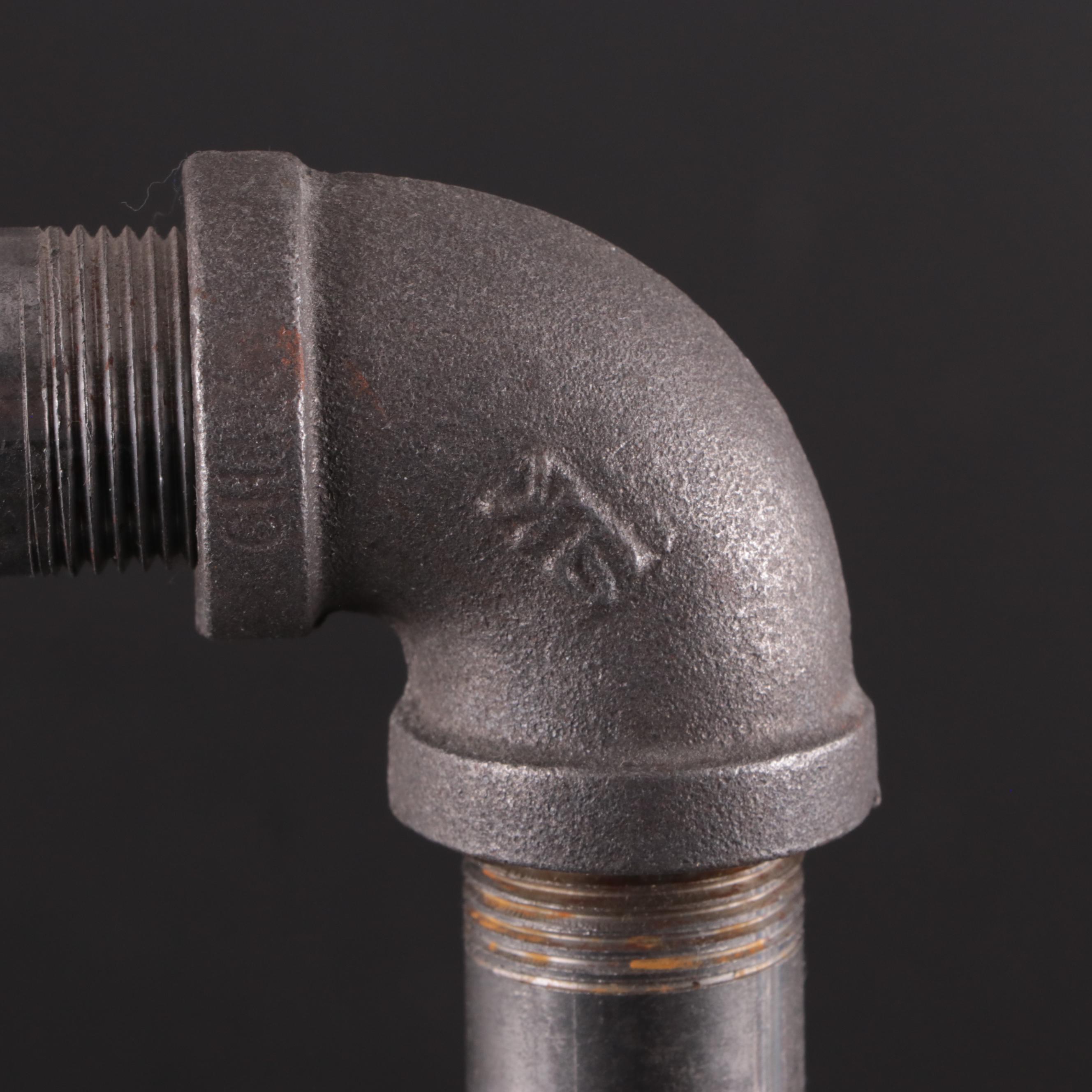 Novelty Cast Metal Outdoor Spigot With Glass Sculptural Optical Illusion