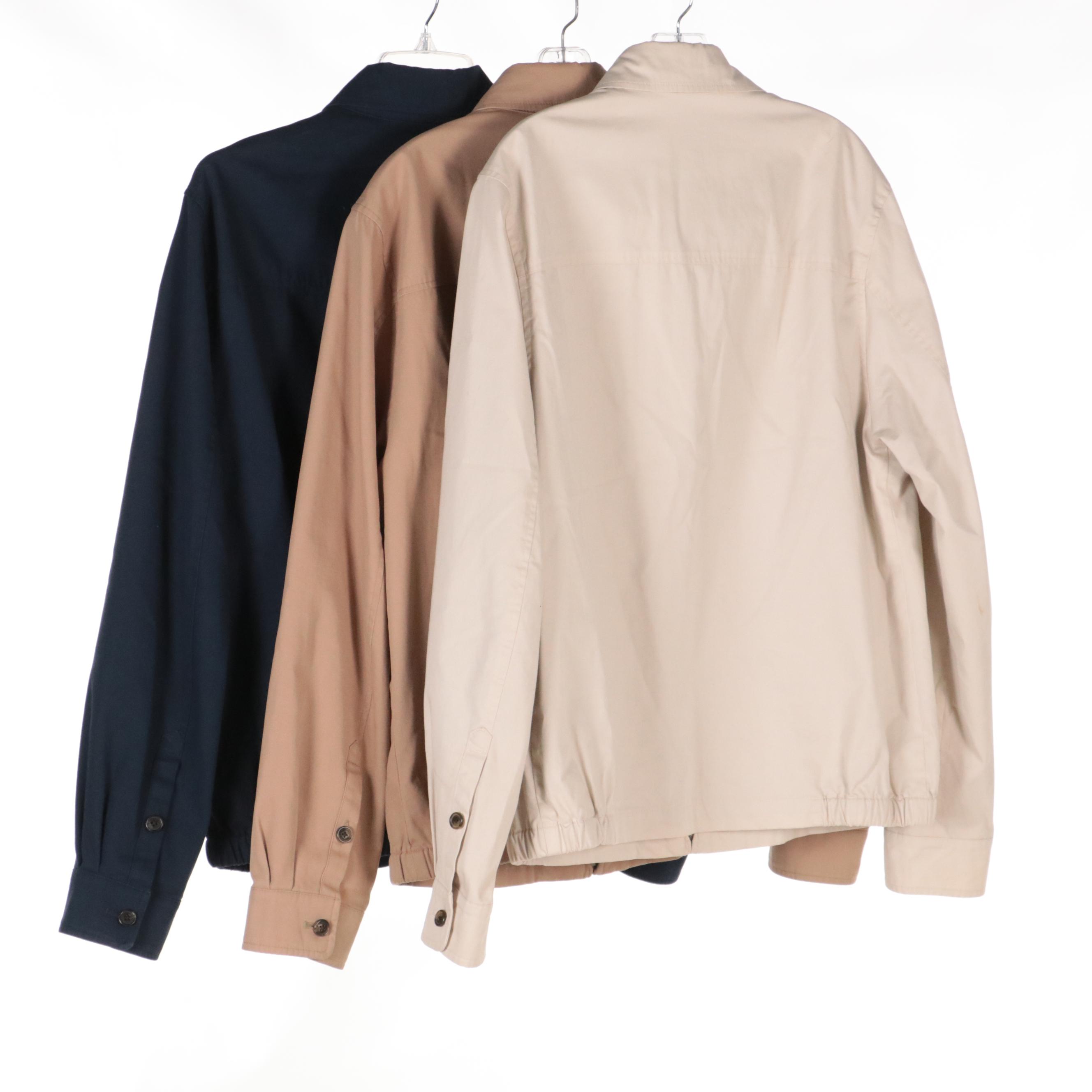 Men's Brooks Brothers 346 Cotton Twill Zip Jackets