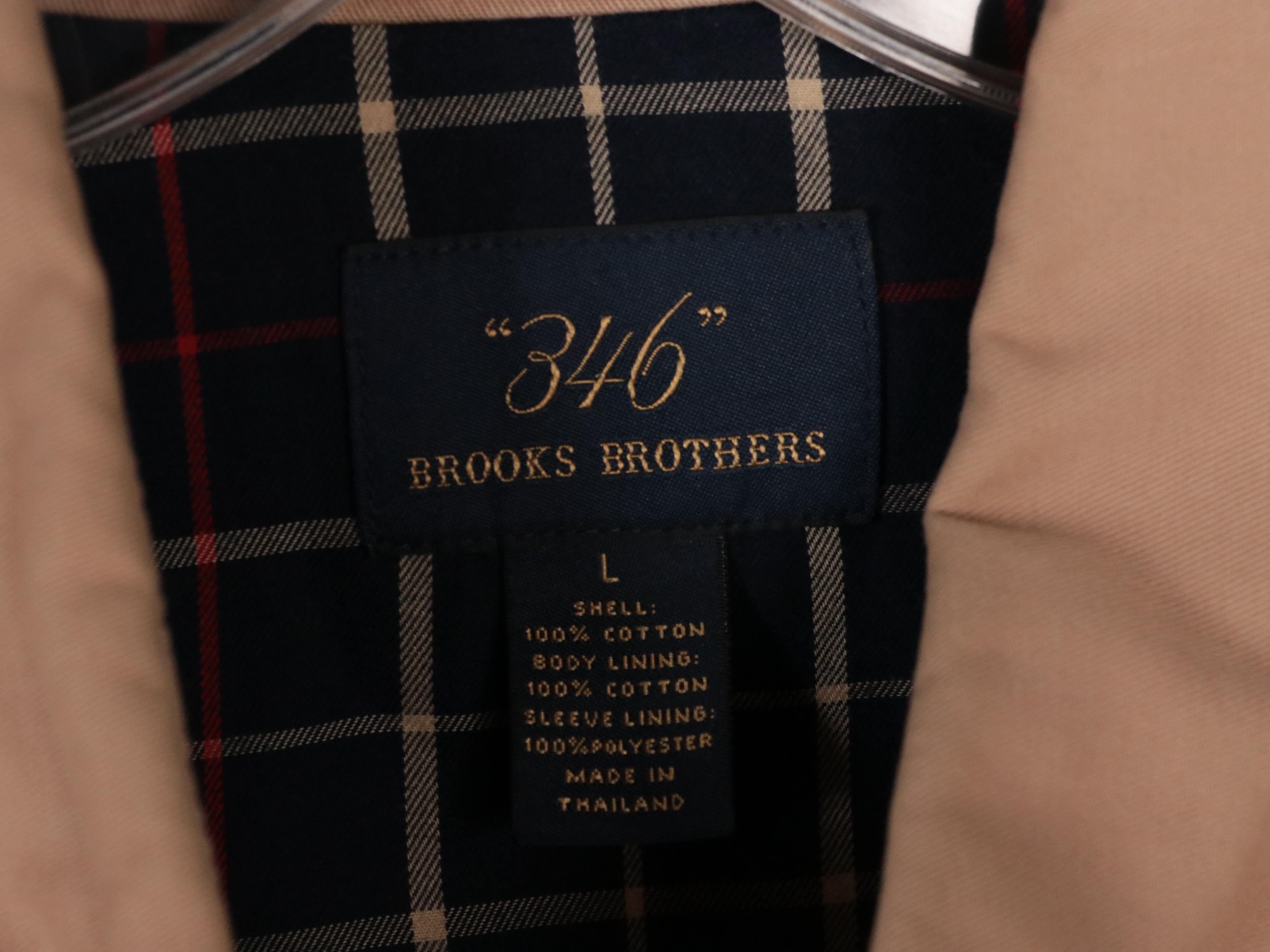 Men's Brooks Brothers 346 Cotton Twill Zip Jackets