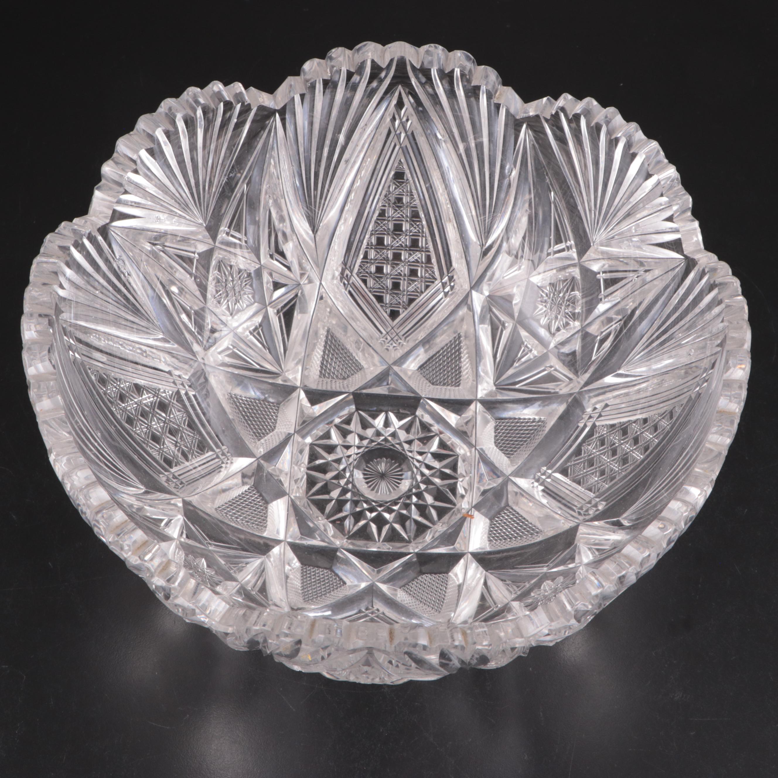 American Brilliant Cut Glass Bowls, 20th Century EBTH