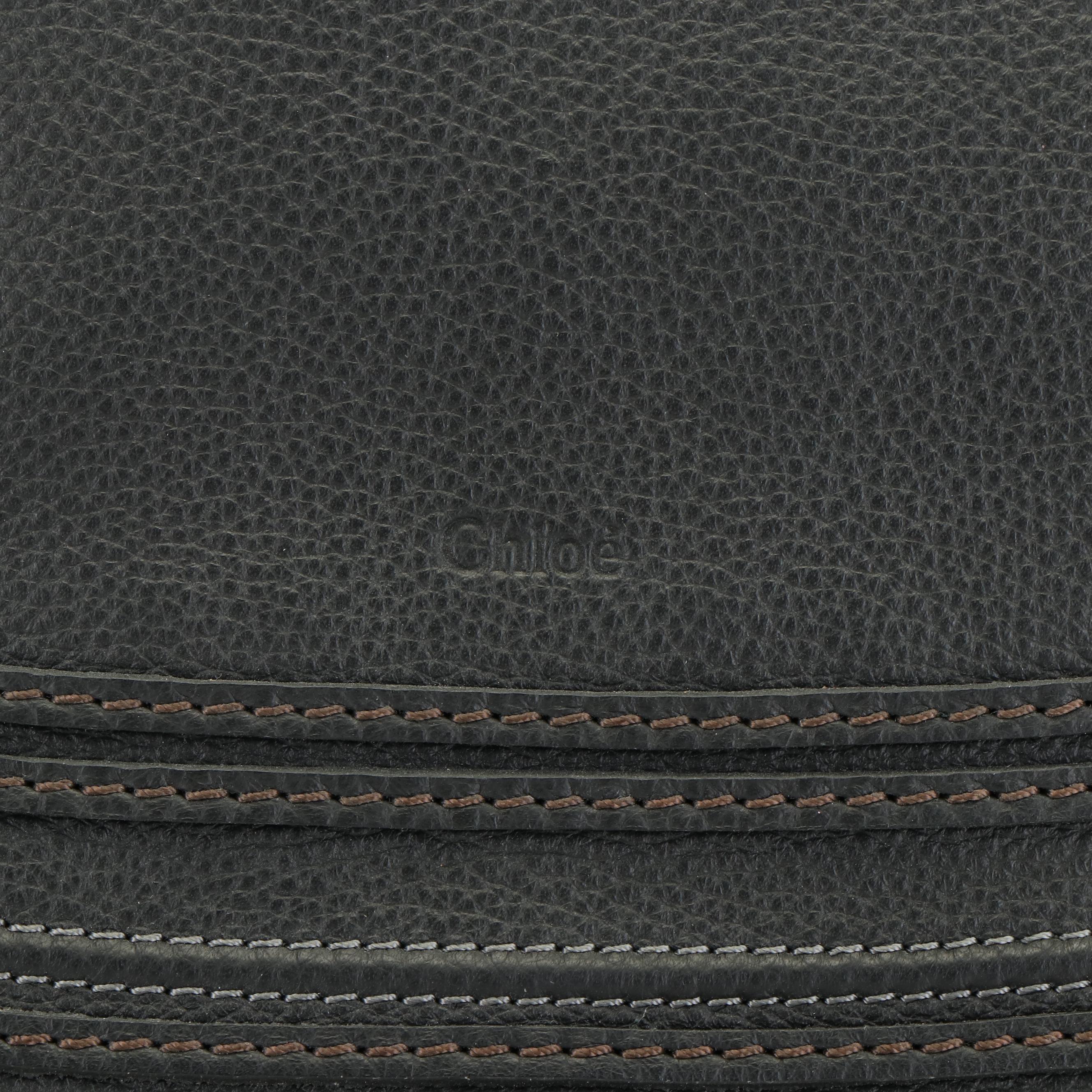 Chloé Marcie Flap Bag in Black Leather