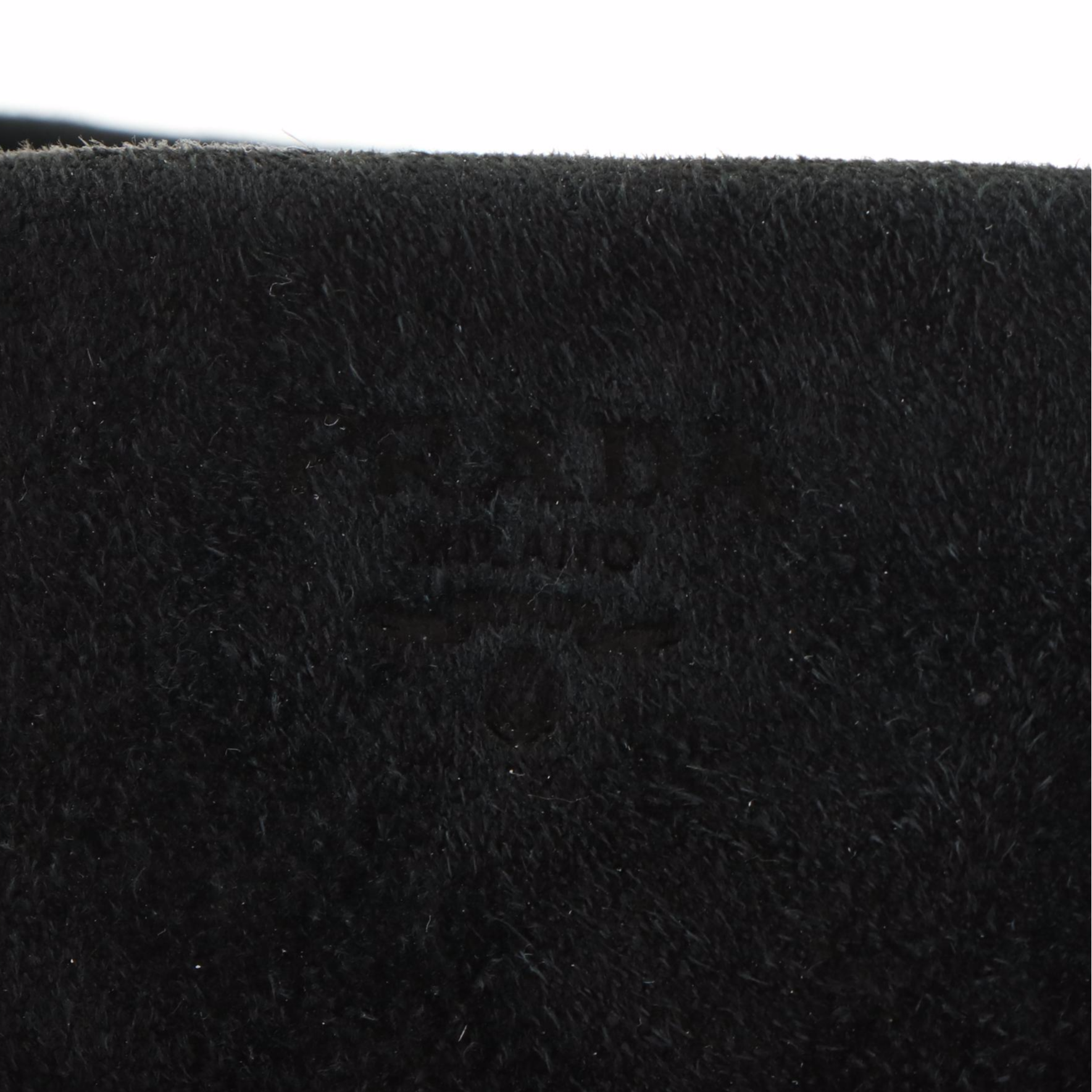 Prada Black Suede Tassel Tote Bag