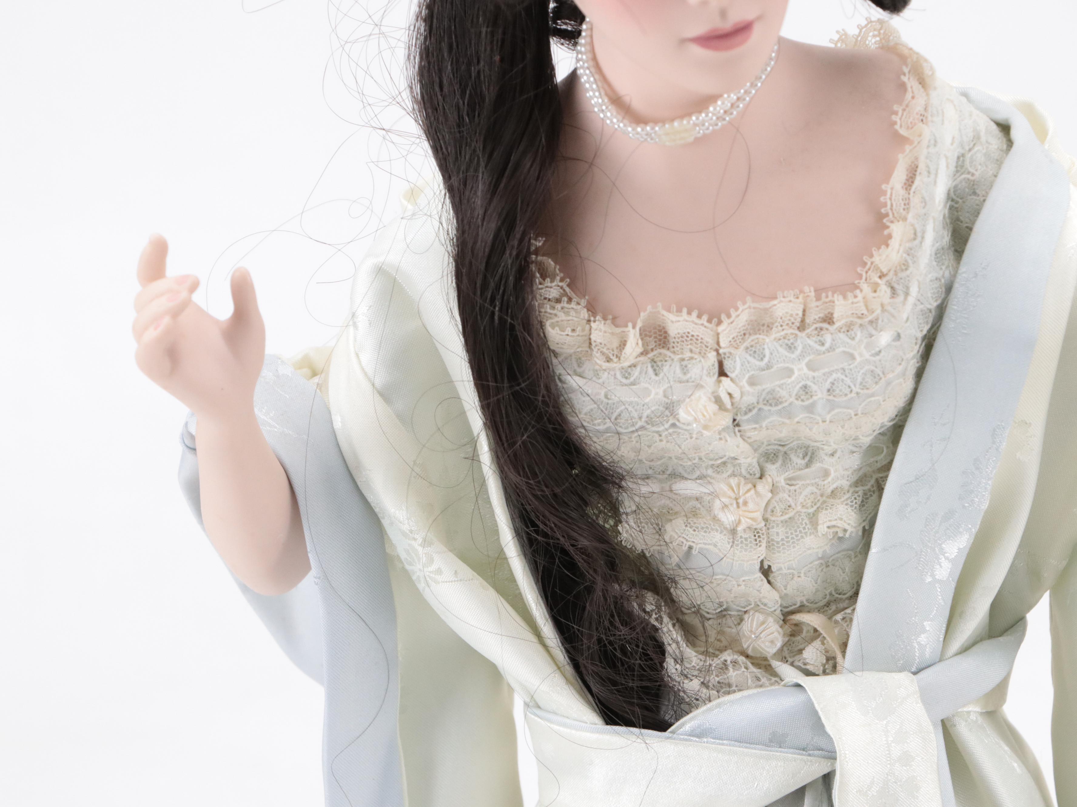 Franklin Heirloom "Gibson Girl" Dolls with Patricia Rose Bride Porcelain Doll