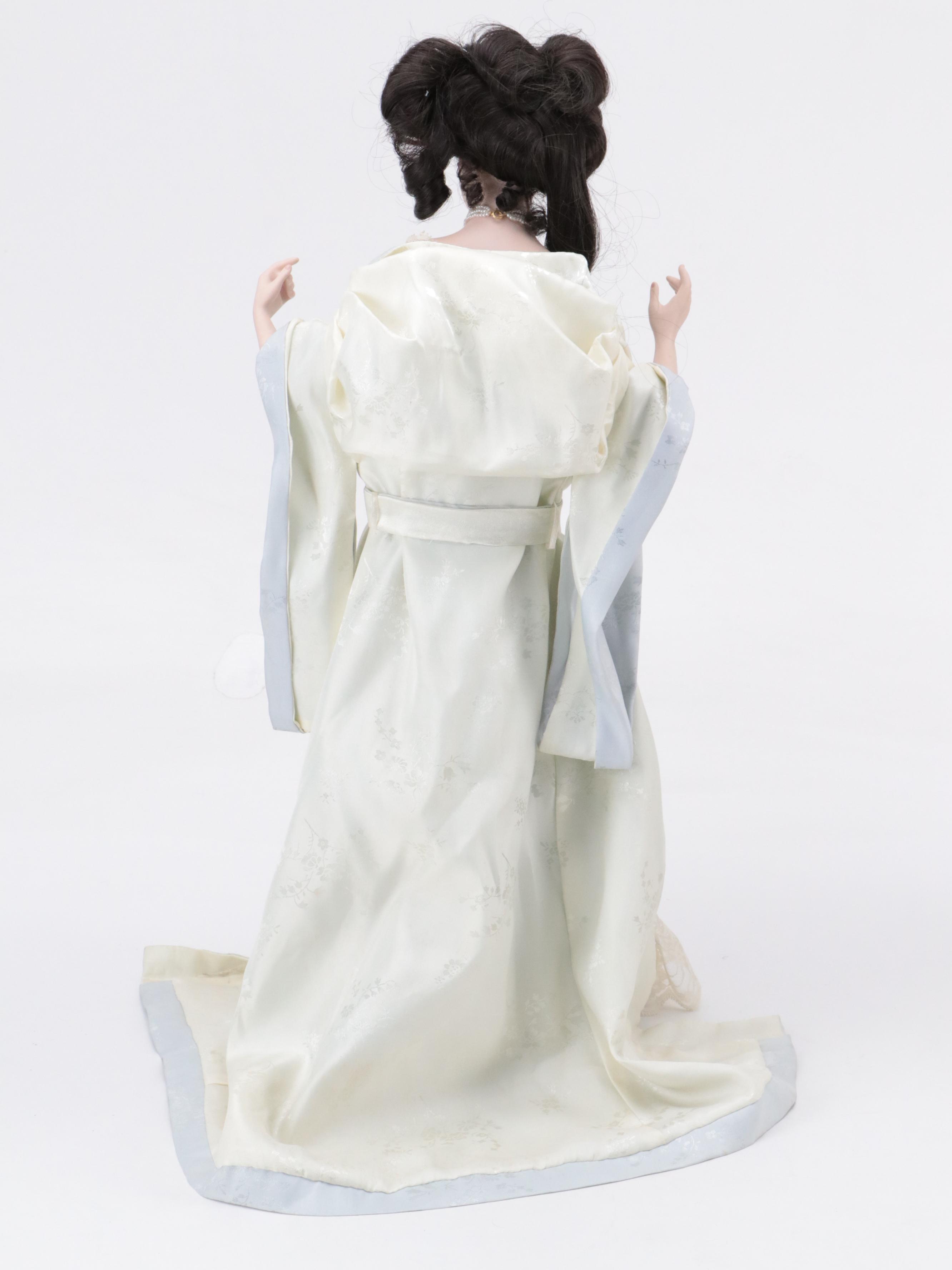 Franklin Heirloom "Gibson Girl" Dolls with Patricia Rose Bride Porcelain Doll