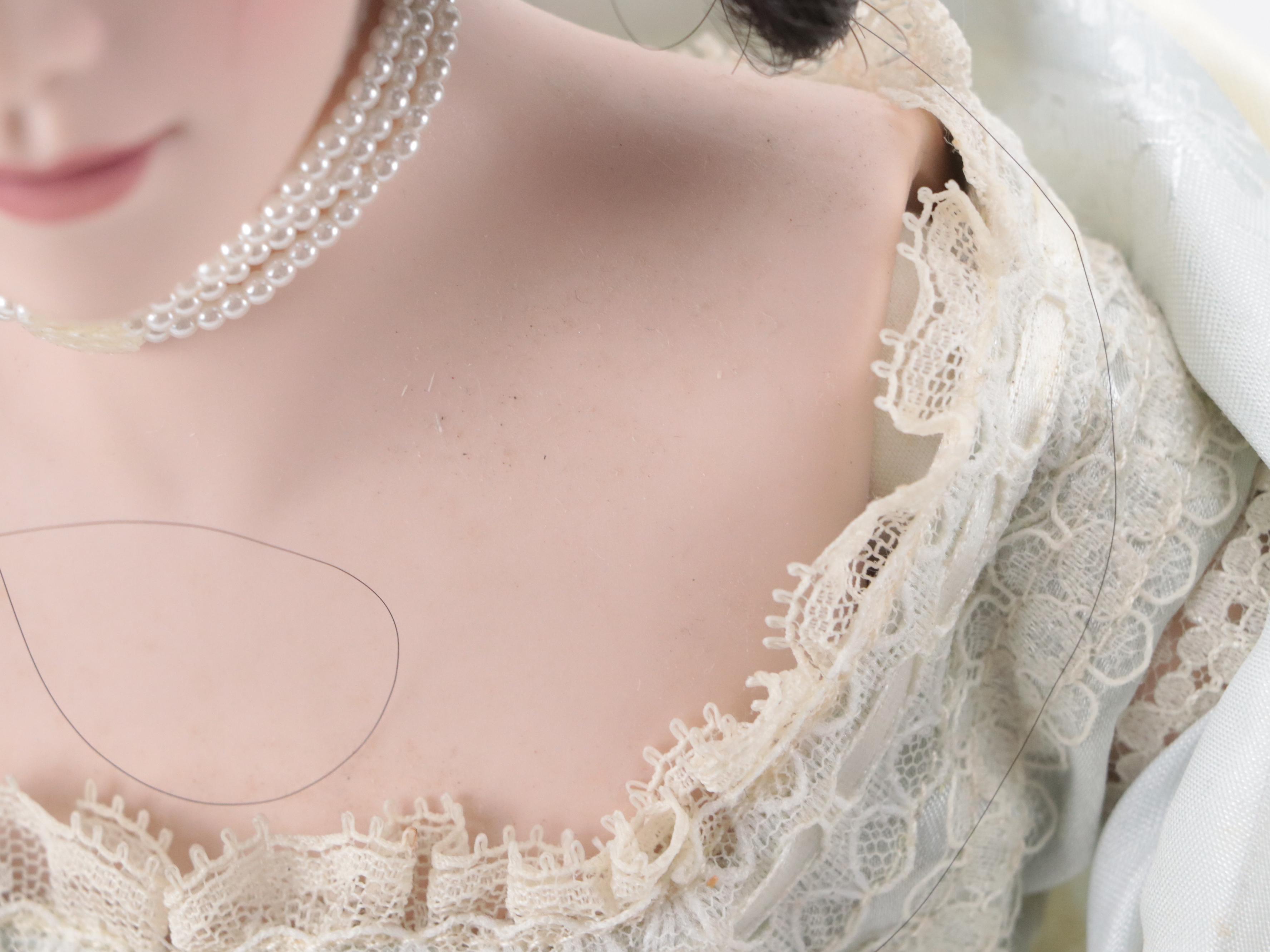 Franklin Heirloom "Gibson Girl" Dolls with Patricia Rose Bride Porcelain Doll