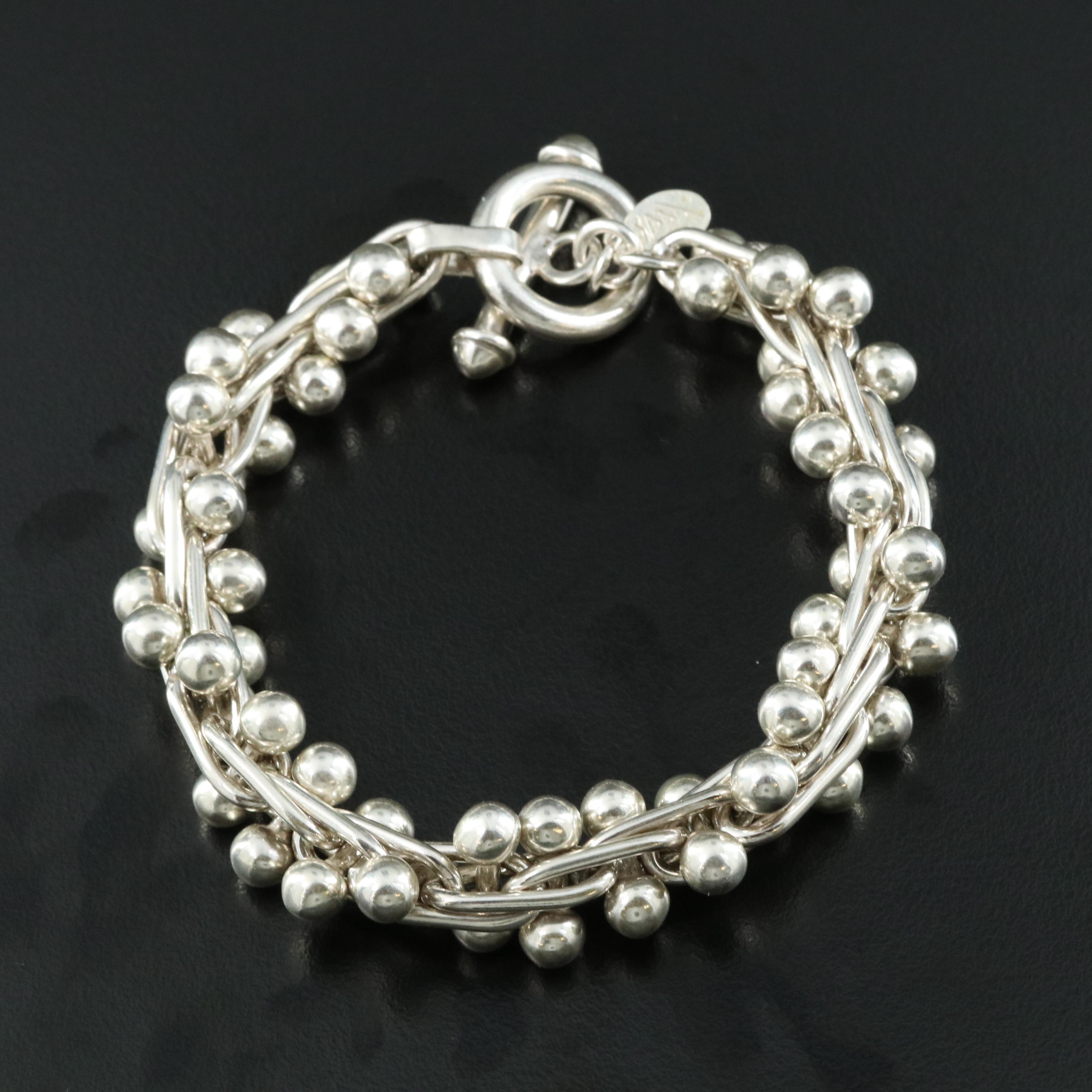Silpada Sterling Ball-Bar Link Bracelet