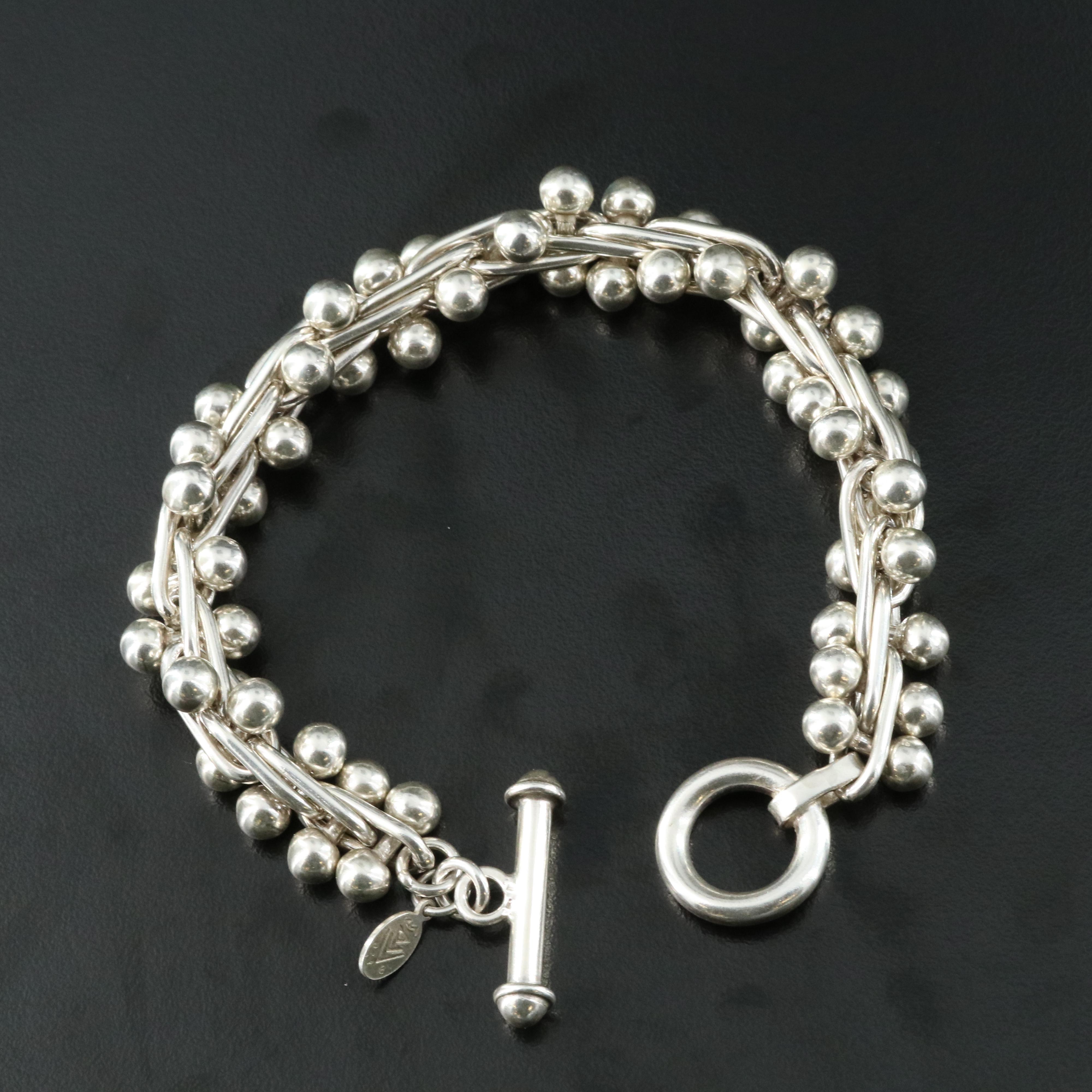 Silpada Sterling Ball-Bar Link Bracelet