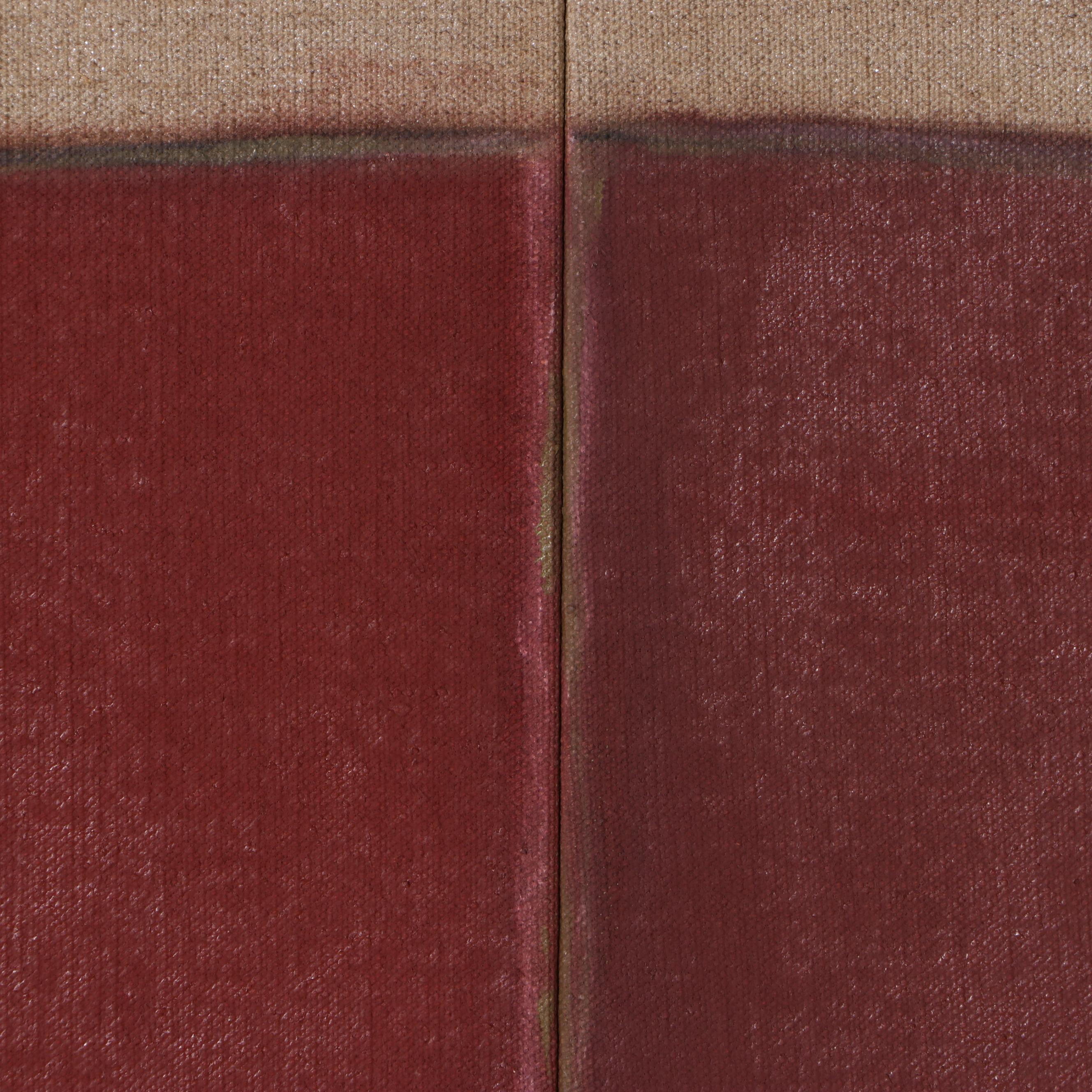 Tom Levine Monumental Abstract Geometric Oil Painting