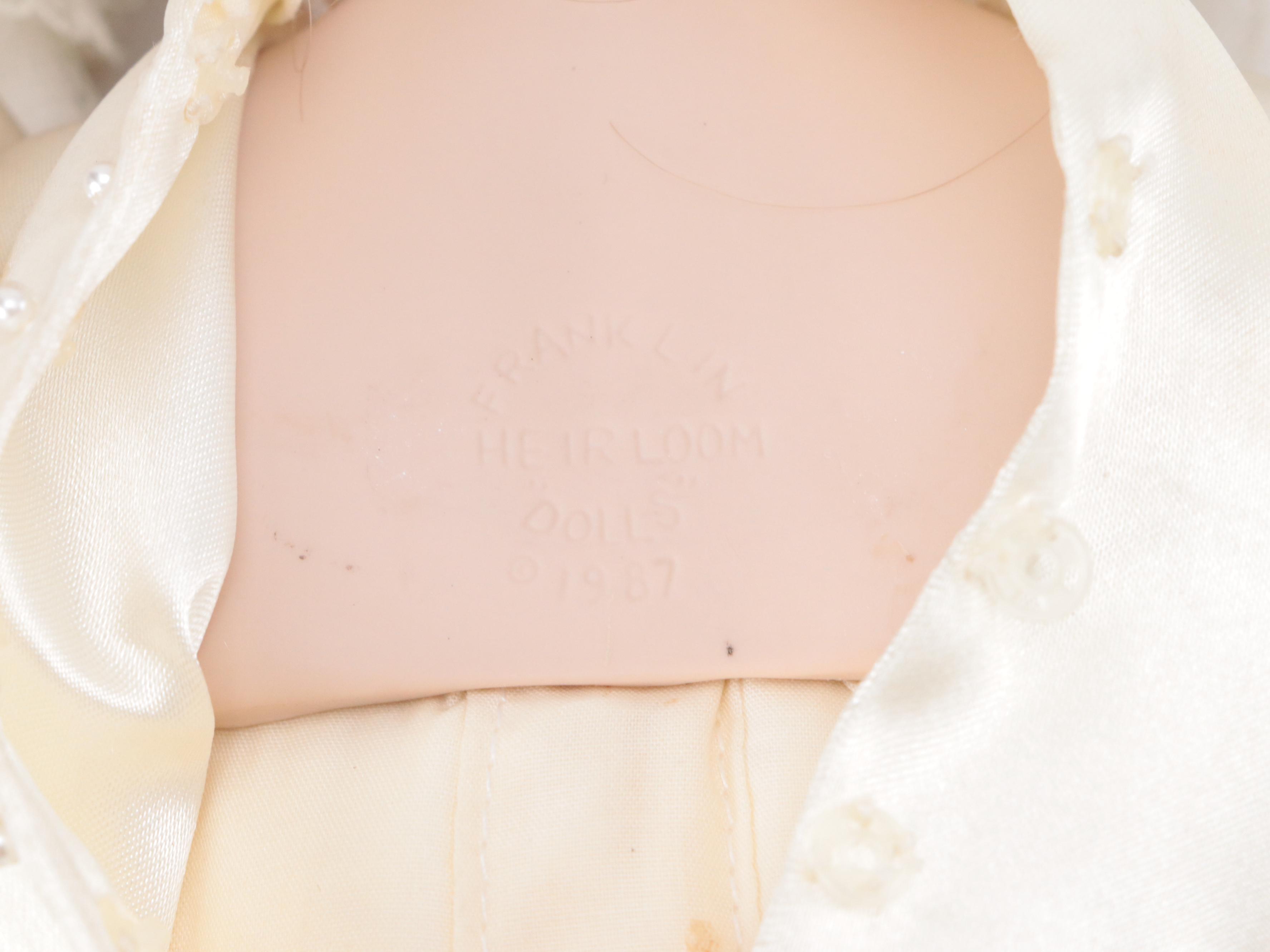 Franklin Heirloom "Gibson Girl" Dolls with Patricia Rose Bride Porcelain Doll