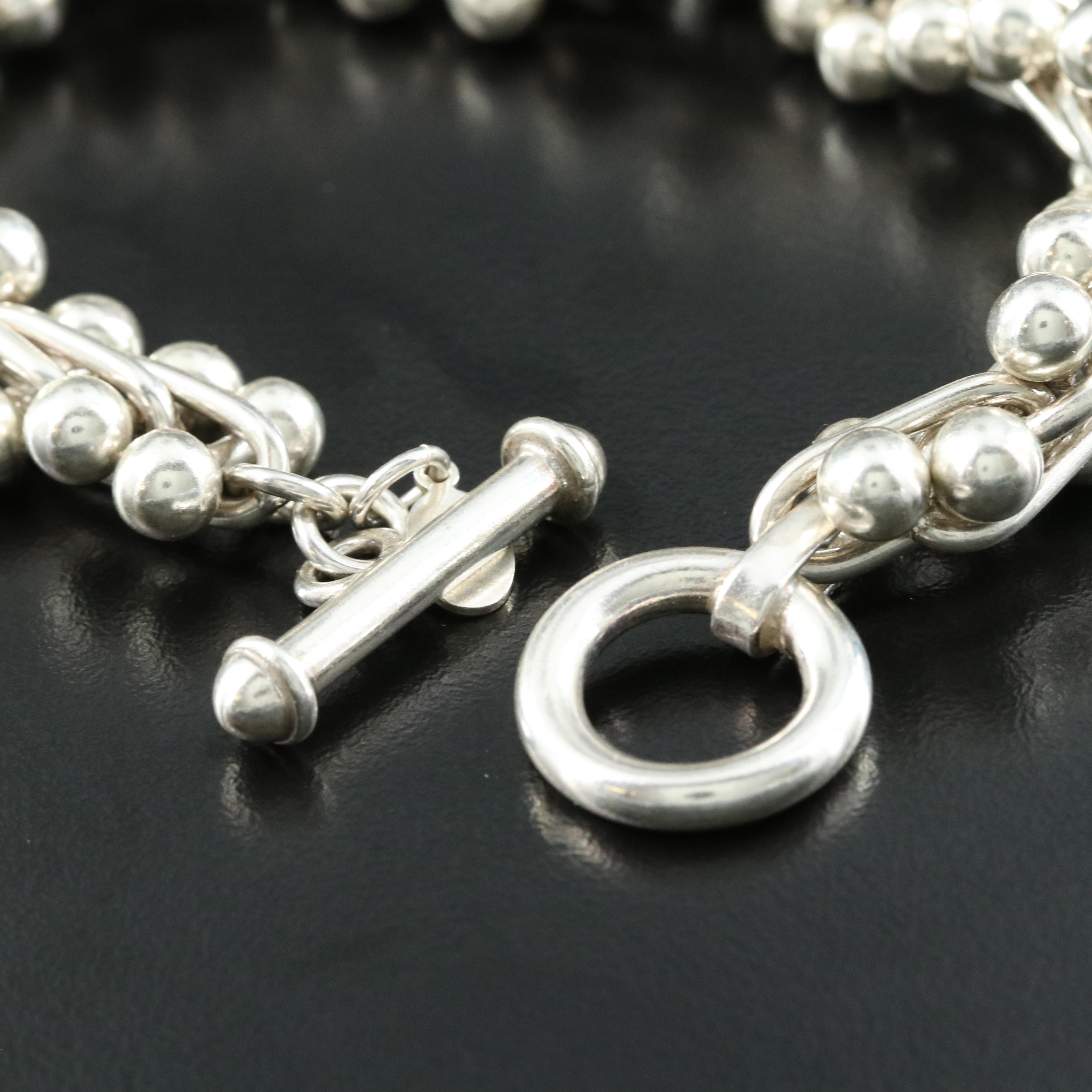 Silpada Sterling Ball-Bar Link Bracelet