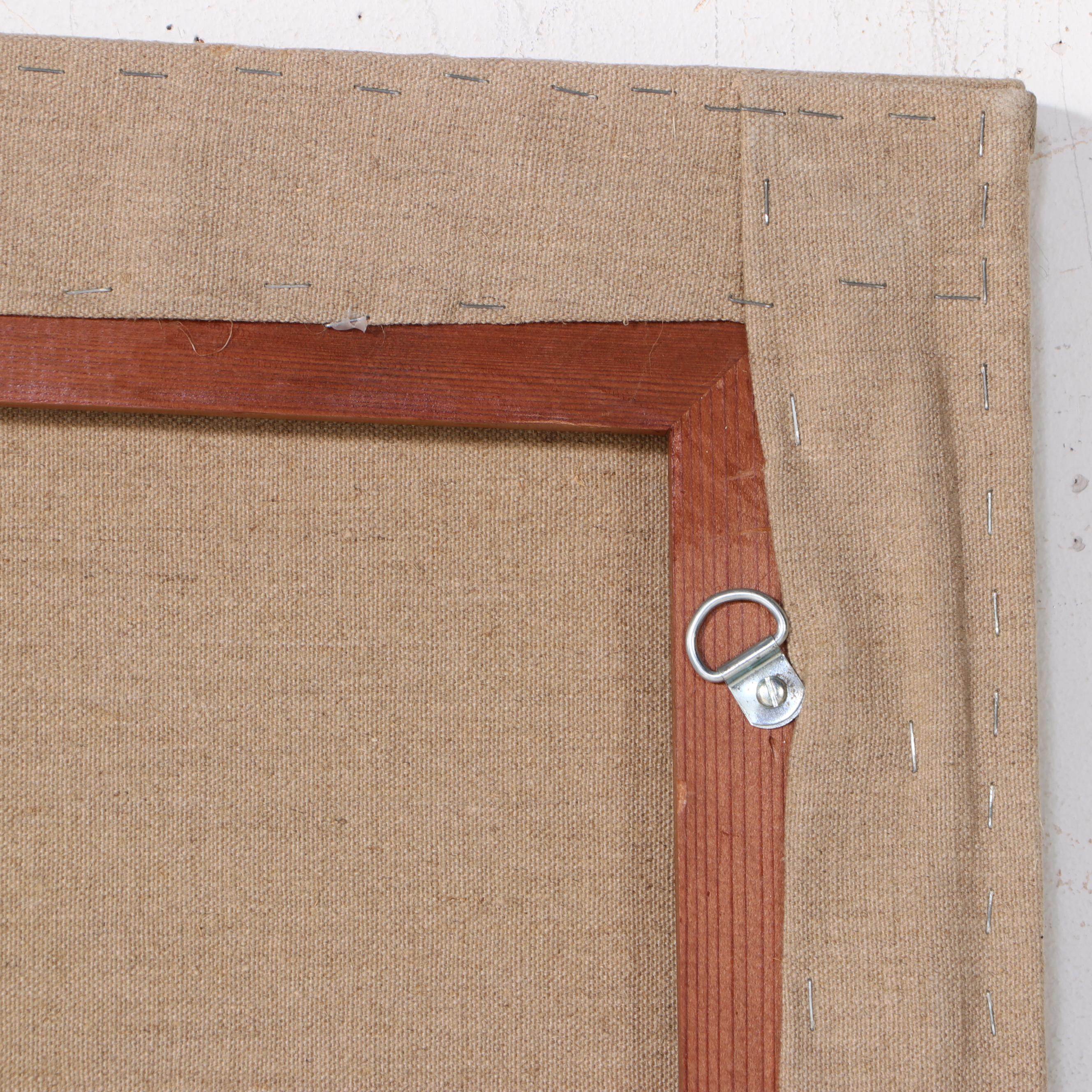 Tom Levine Monumental Abstract Geometric Oil Painting