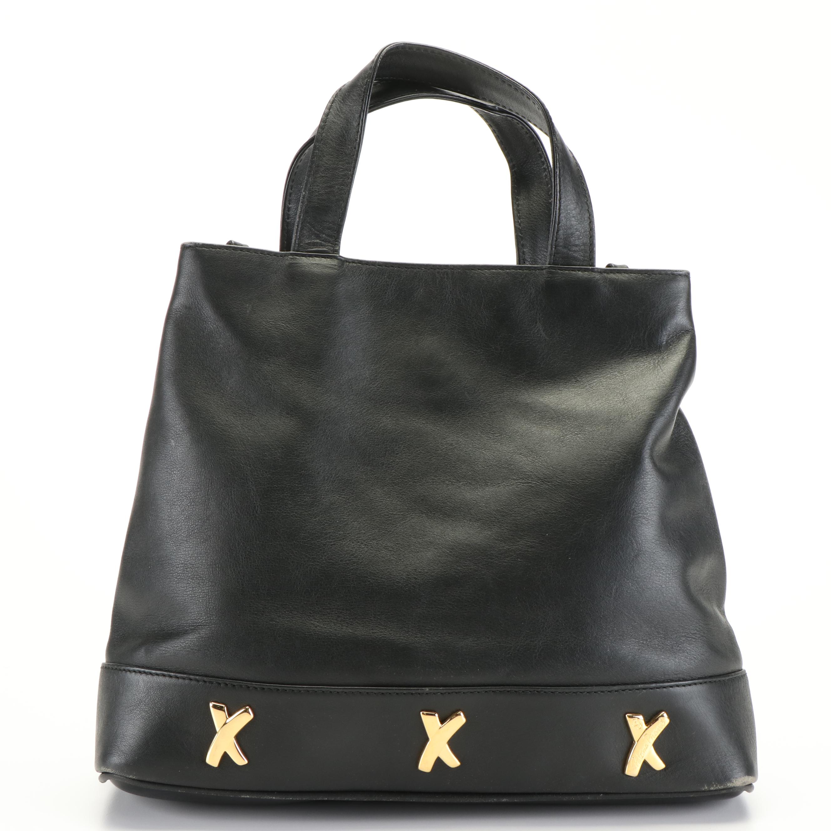 Paloma Picasso Tote Bag in Black Leather