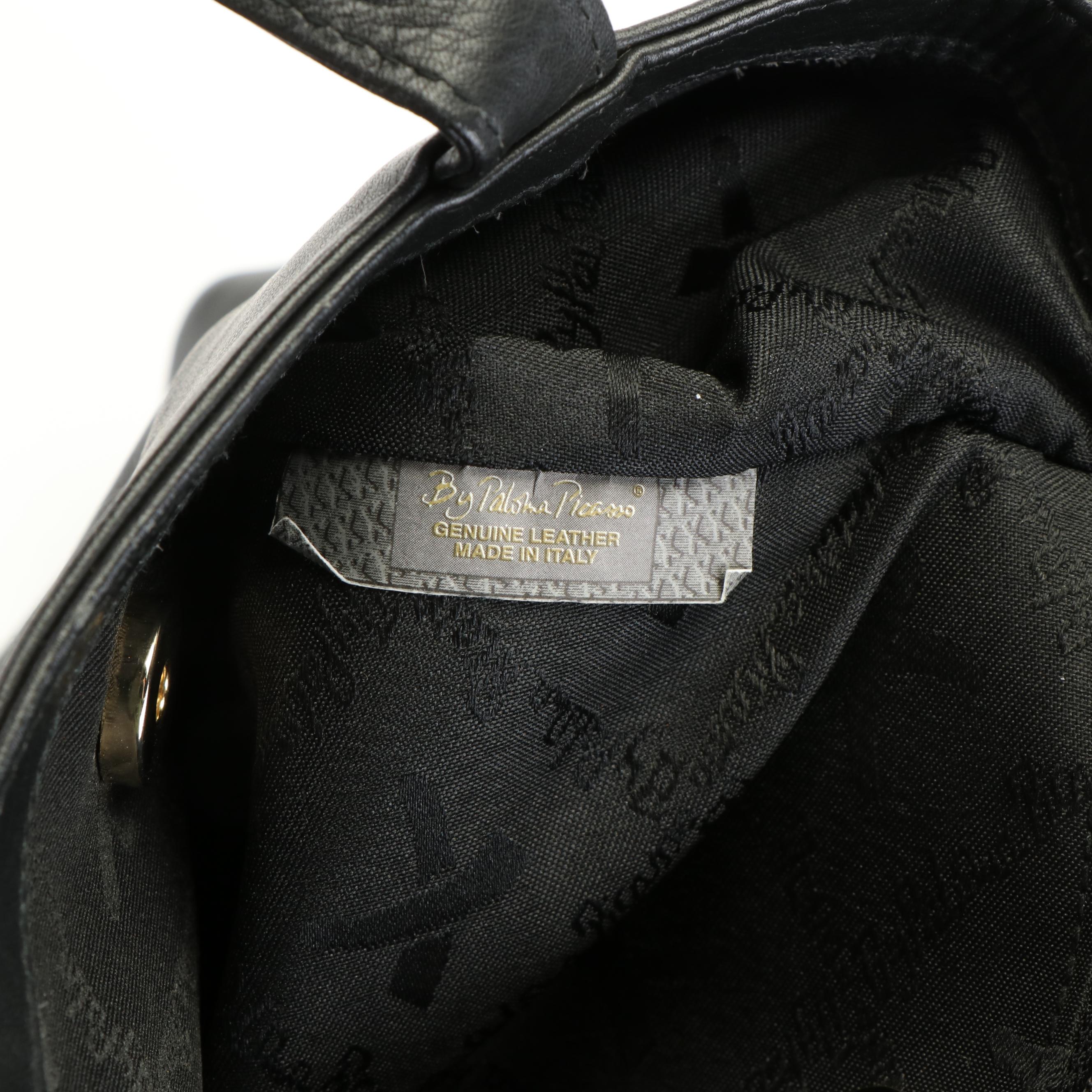 Paloma Picasso Tote Bag in Black Leather