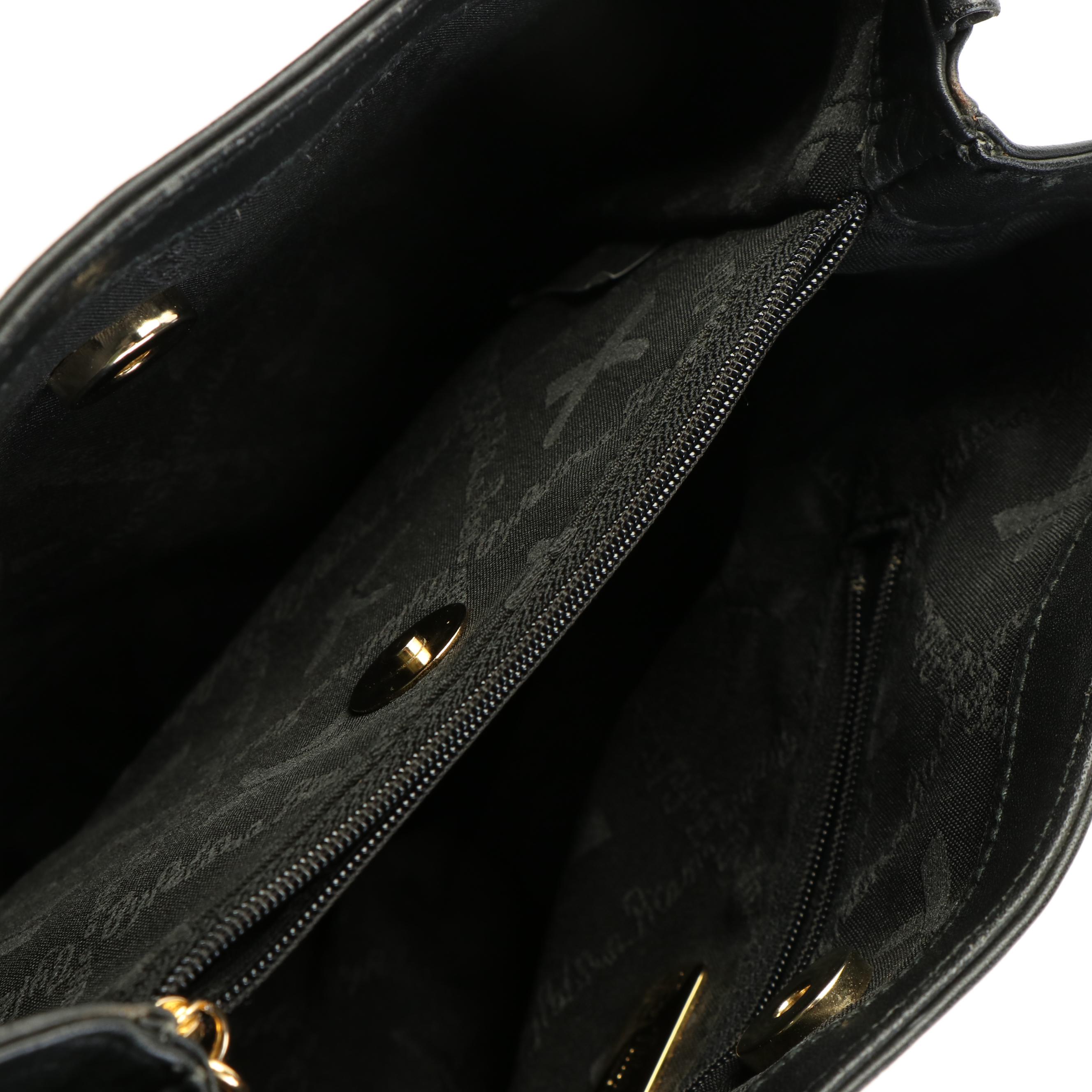 Paloma Picasso Tote Bag in Black Leather