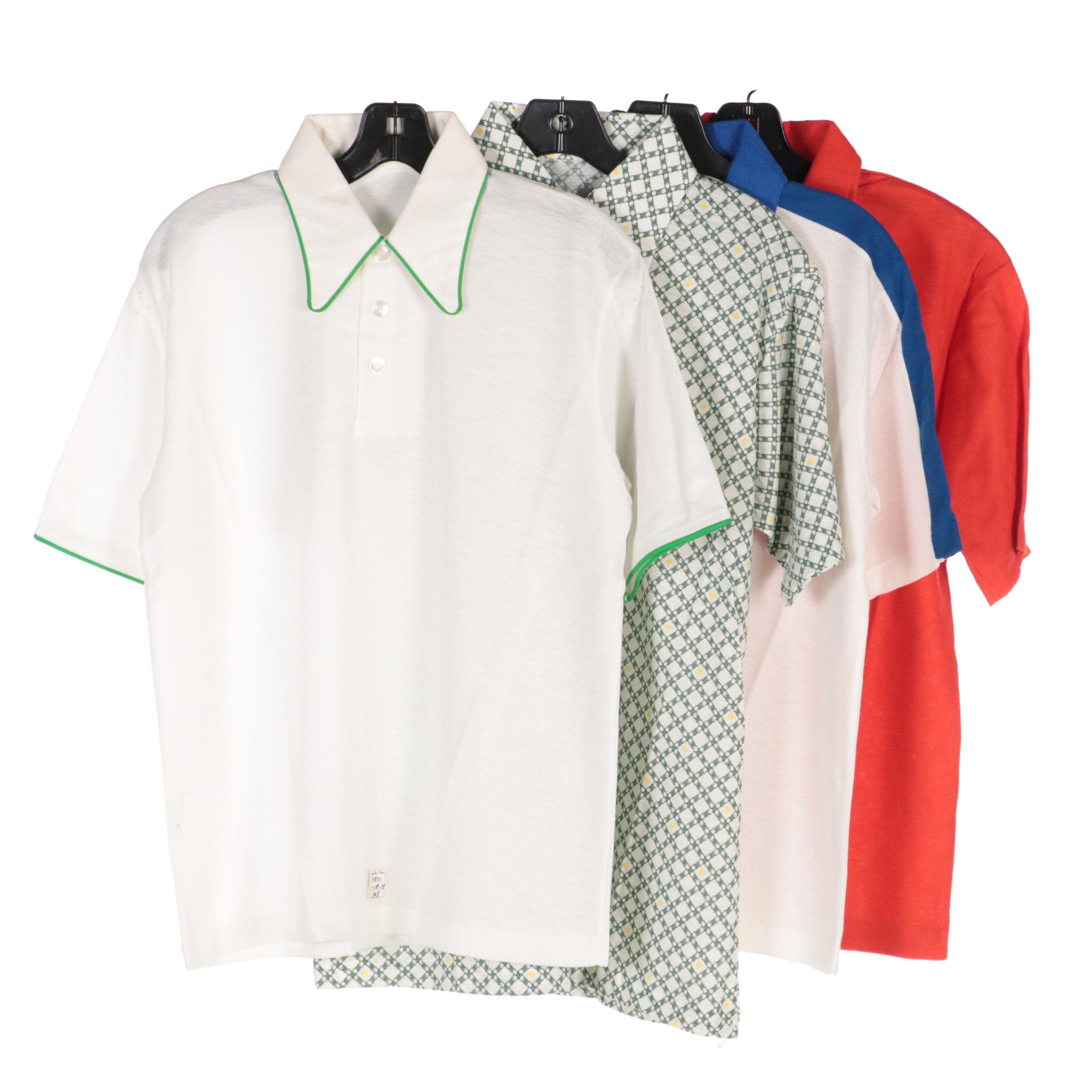 Men's Assorted Patterned and Solid Short Sleeve Polo Shirts