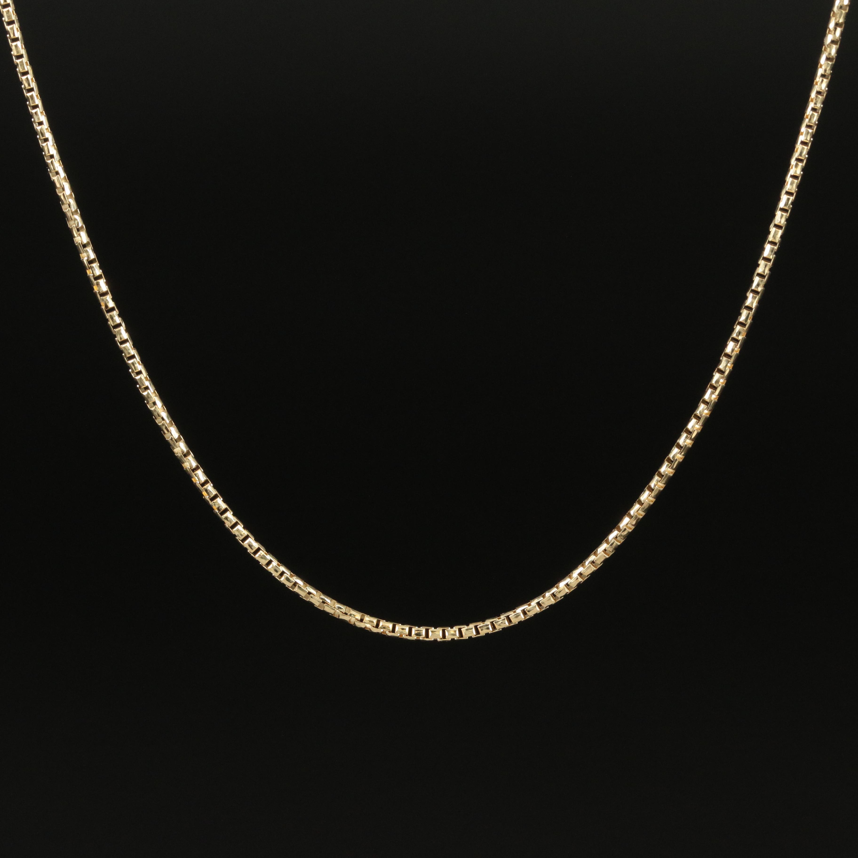 14K Box Chain Necklace