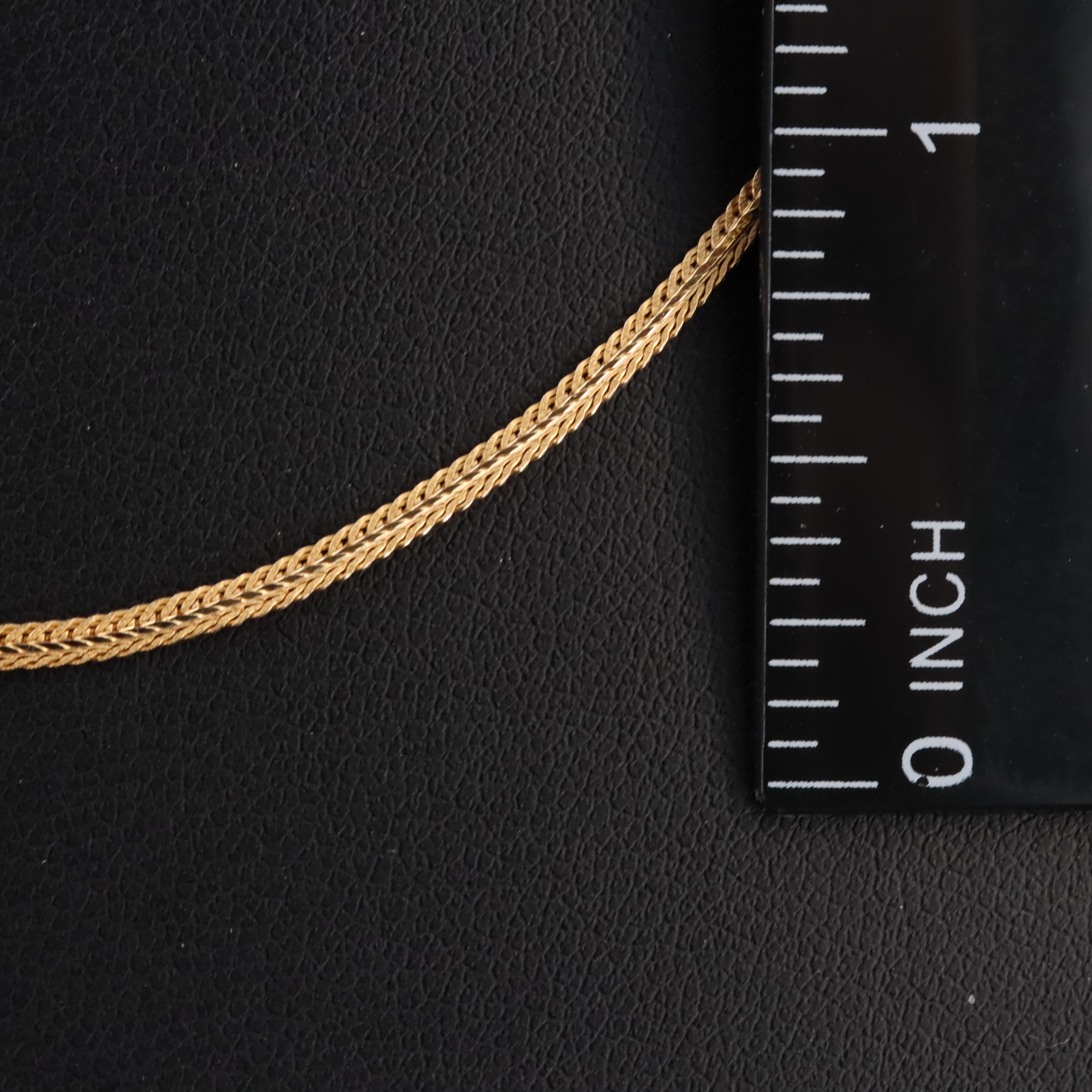 14K Fancy Link Necklace