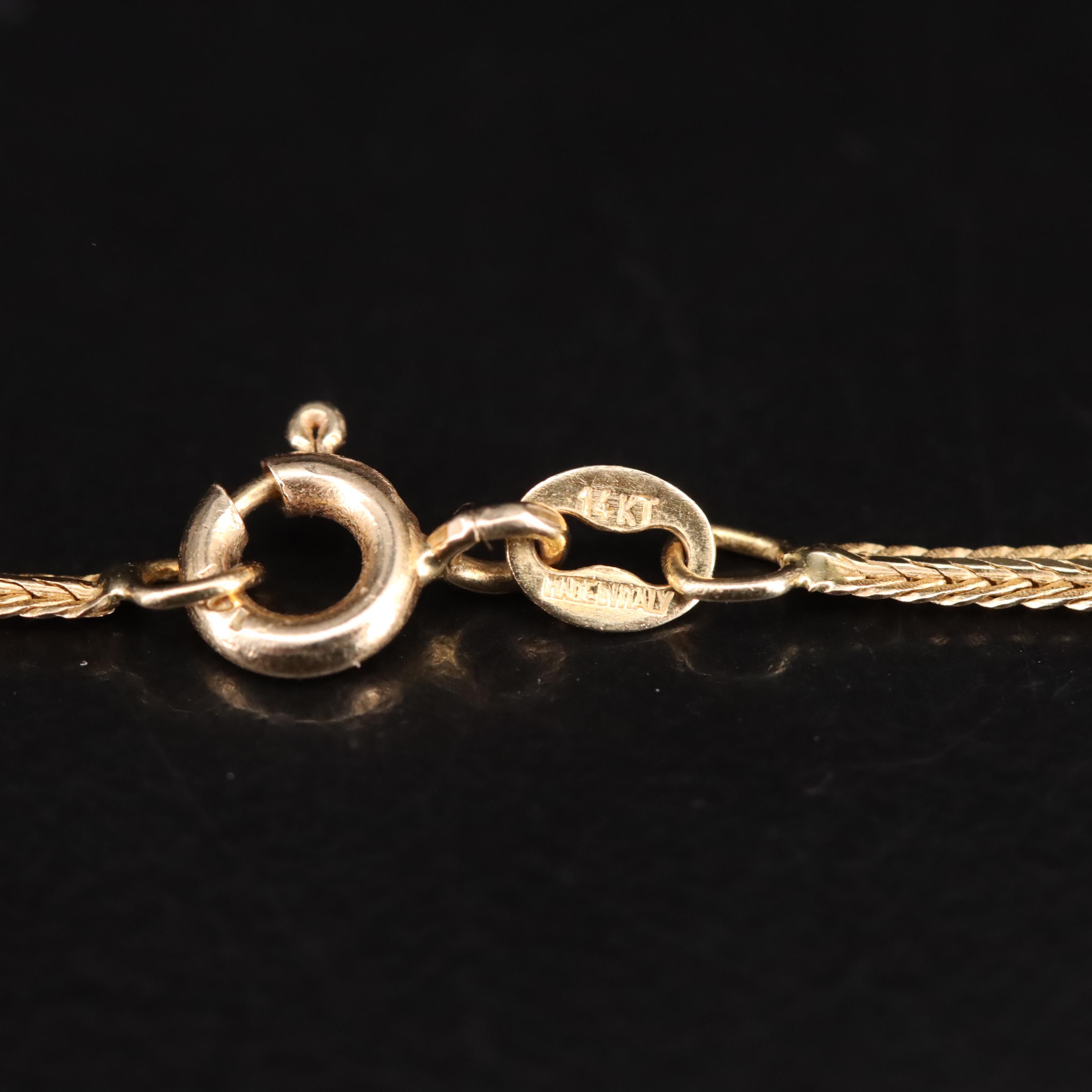 14K Fancy Link Necklace