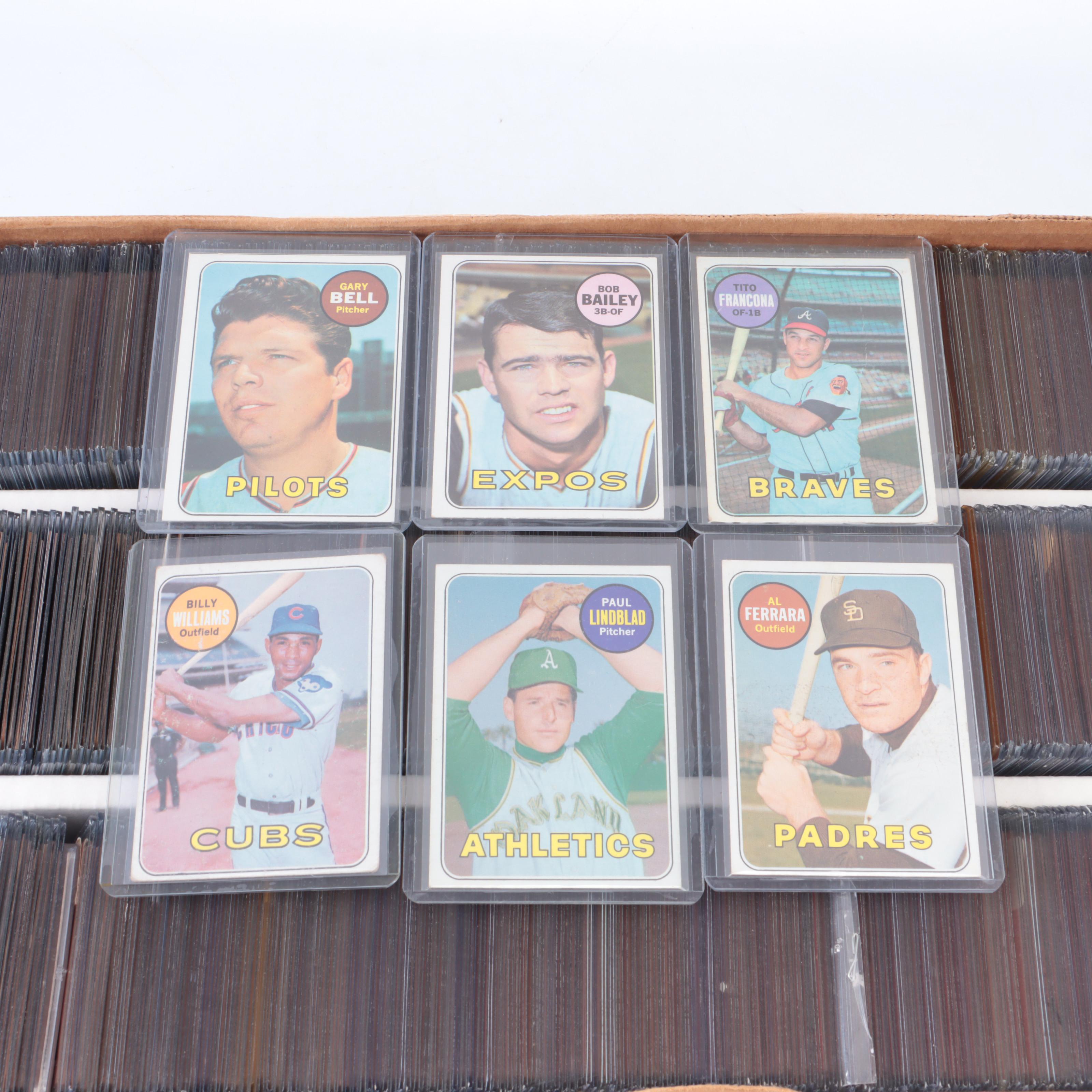 1969 Topps Baseball Complete Set with Mickey Mantle, Hank Aaron, More