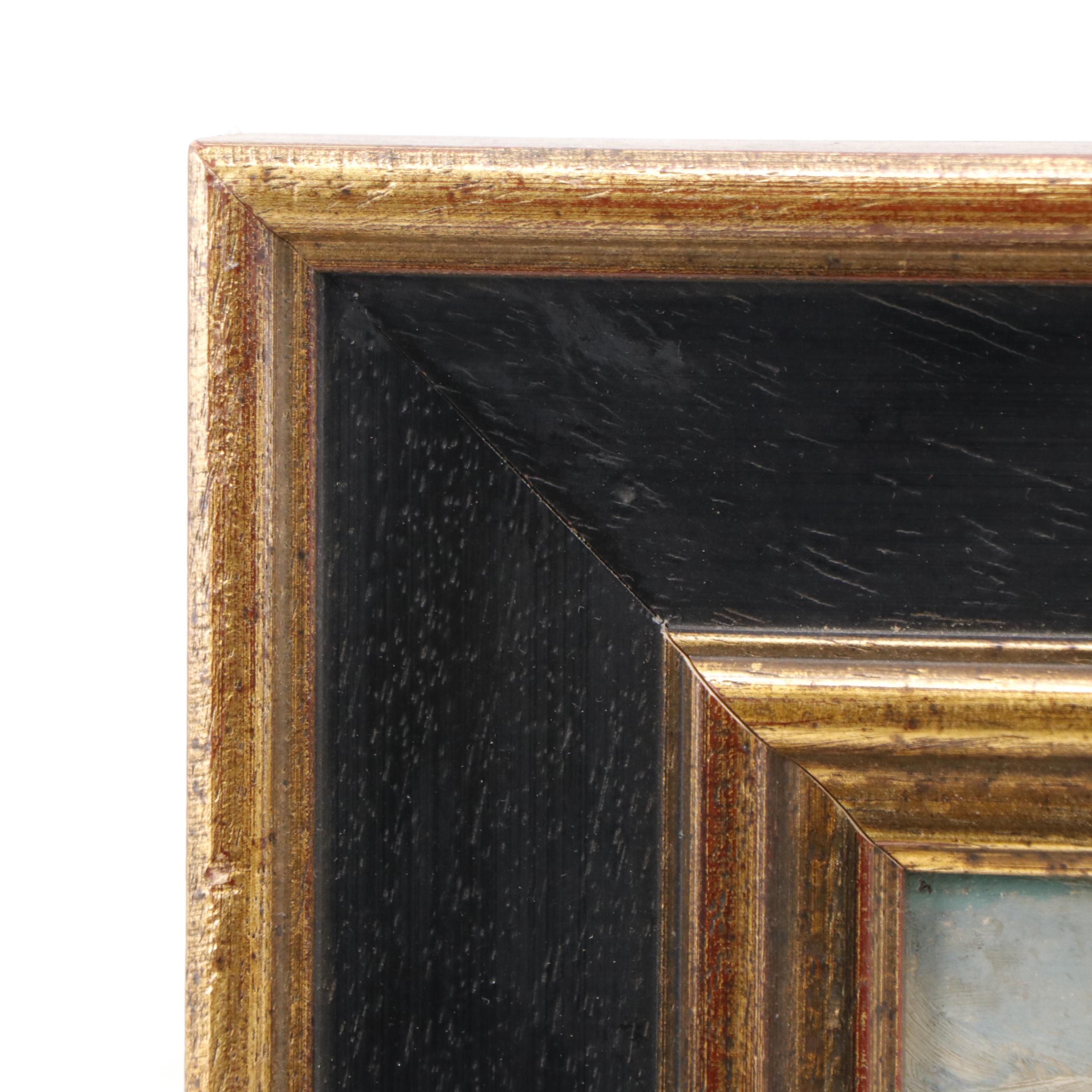 James Kinnear Oil Painting Landscape with Hills and Stream