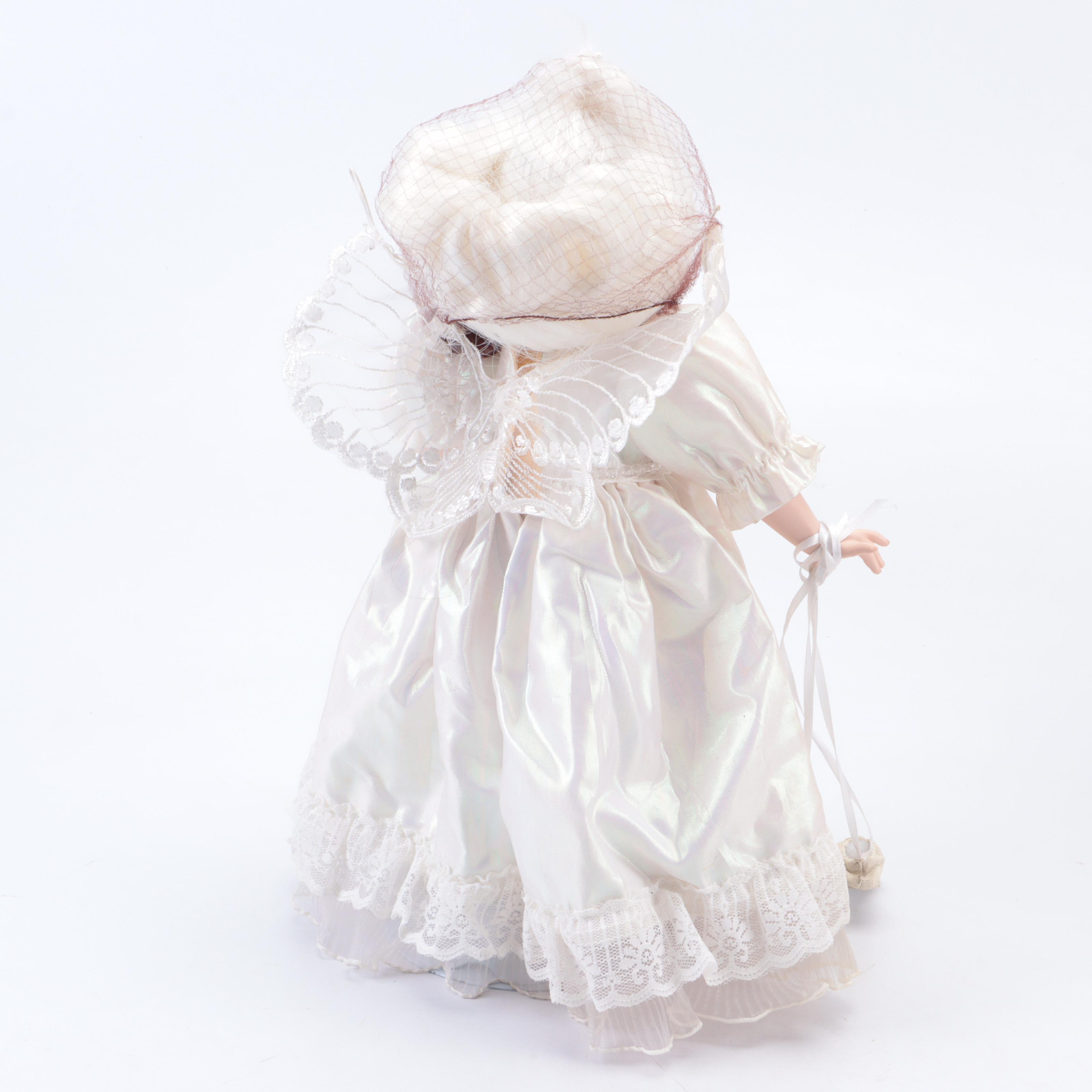 Franklin Heirloom Maryse Nicole "Blushing Rose" Porcelain Doll with Other Dolls