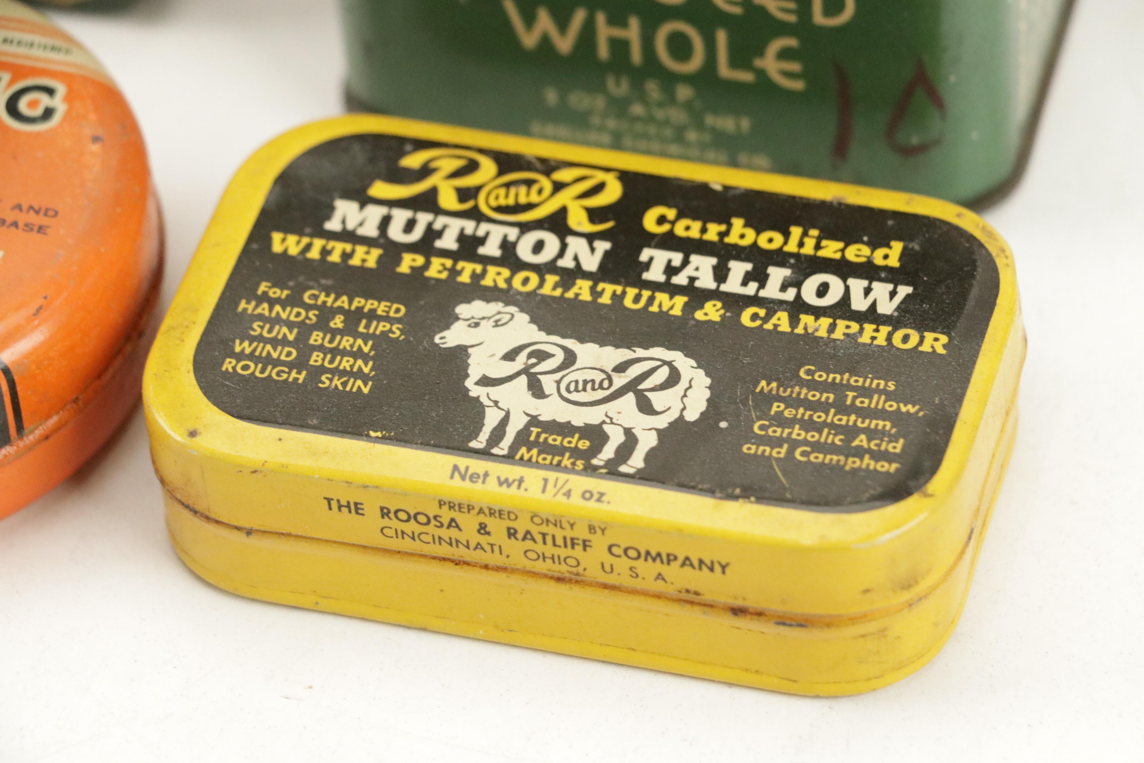 Stehman's, Monarch, Royal with Other Advertising Tins, Early to Mid-20th Century