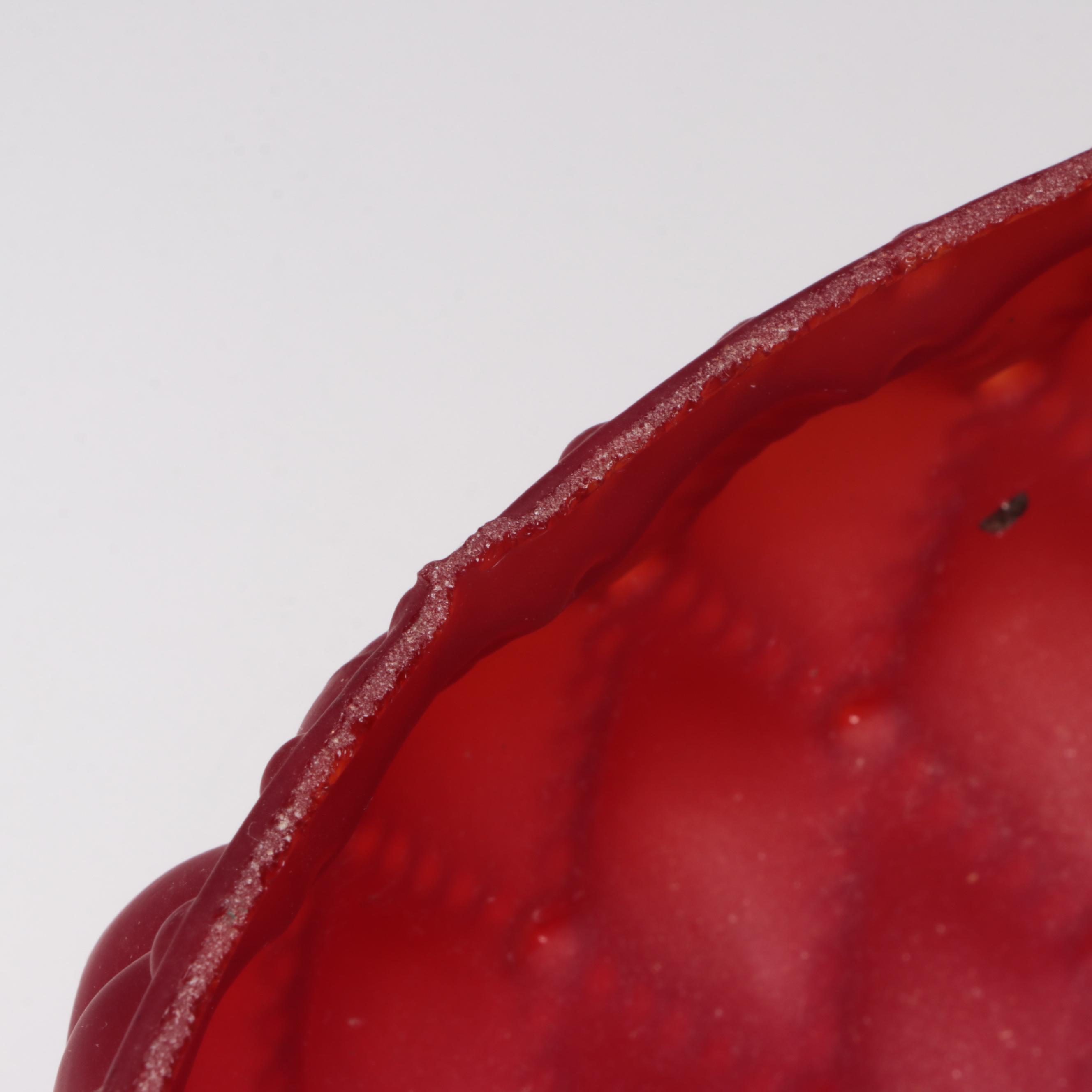 Ruby Red Satin Glass Lamp Shade with Other Hurricane Lamp Shades