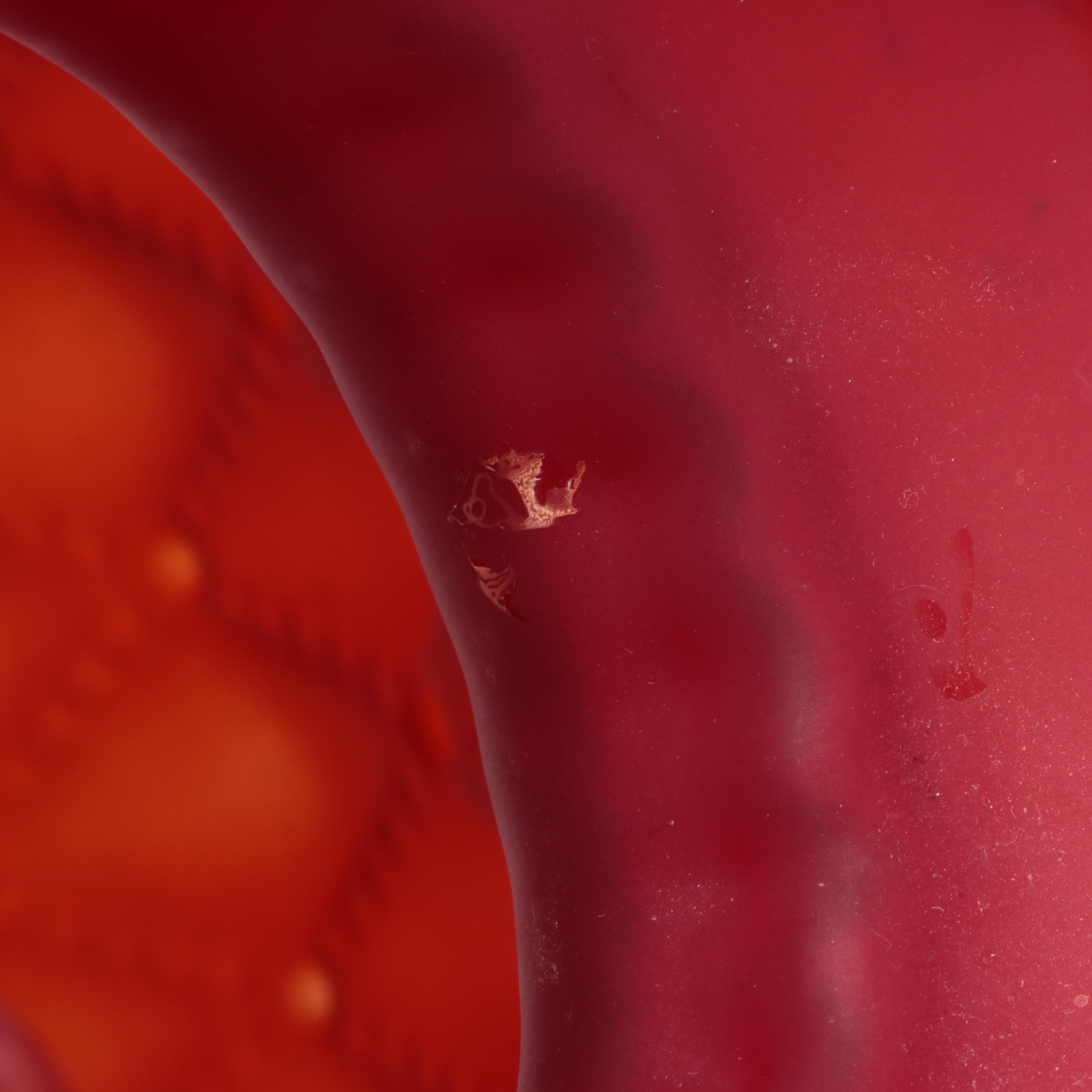 Ruby Red Satin Glass Lamp Shade with Other Hurricane Lamp Shades