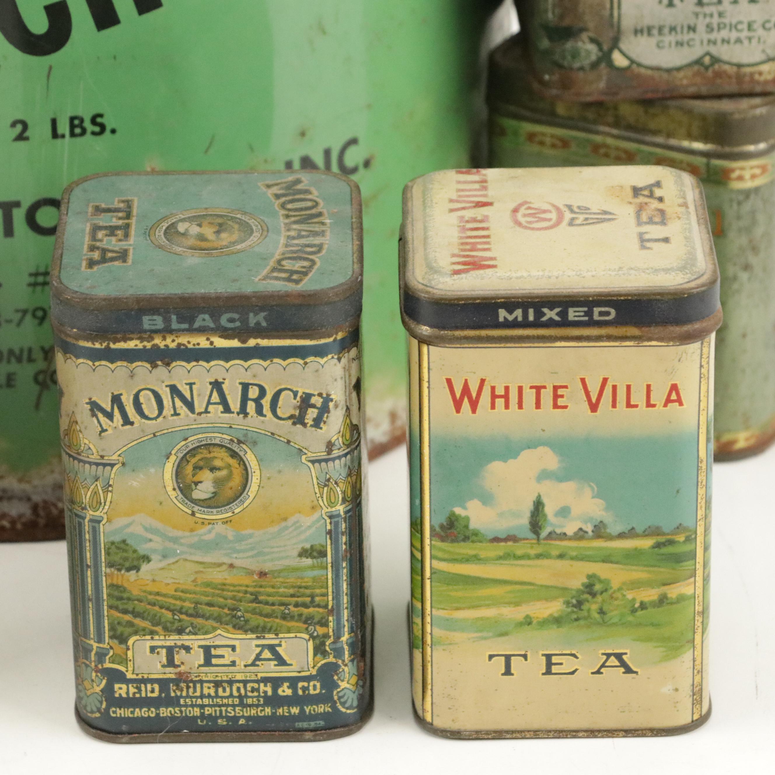 Stehman's, Monarch, Royal with Other Advertising Tins, Early to Mid-20th Century