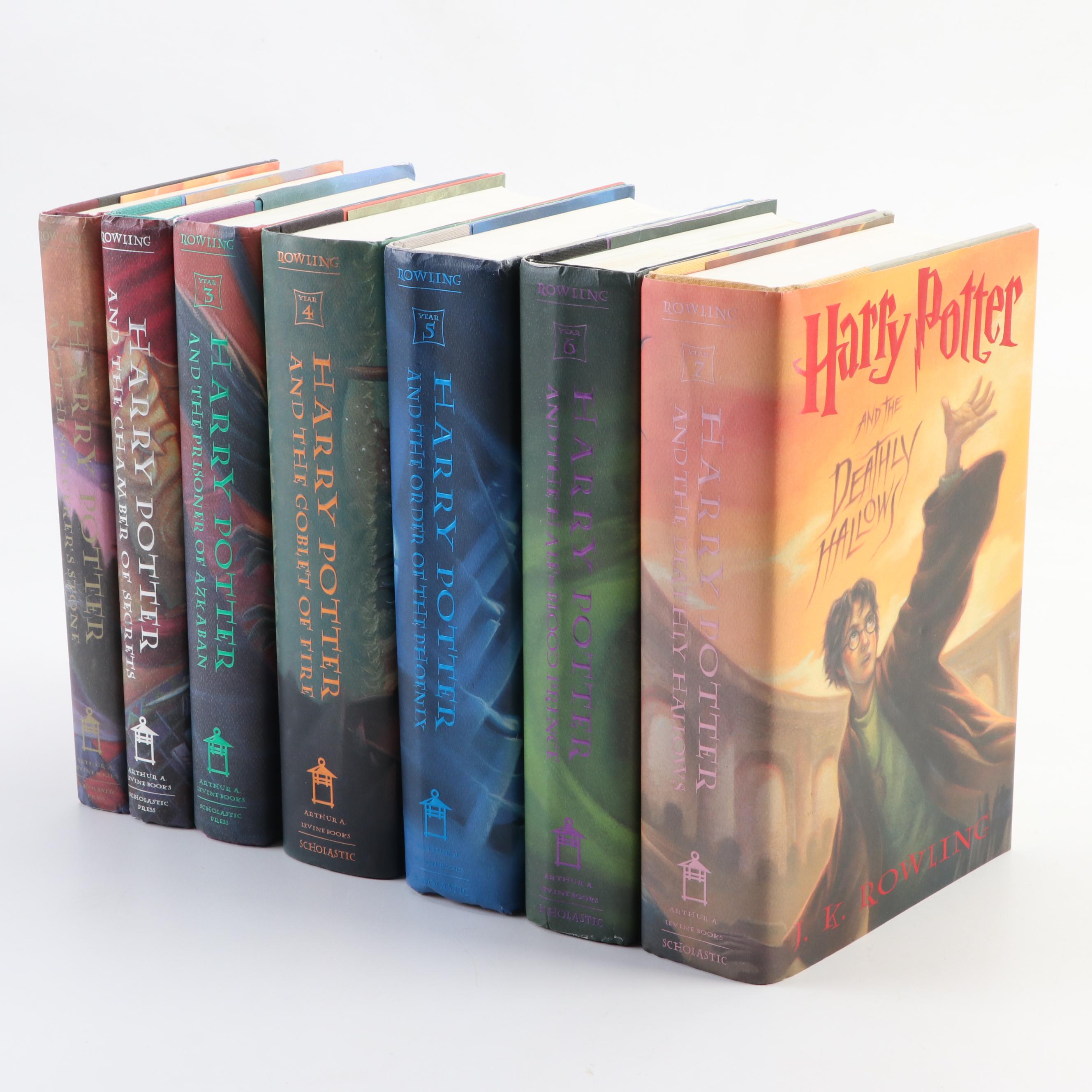 Rowling Full “Harry Potter” Set, First American Edition with Six First Printings
