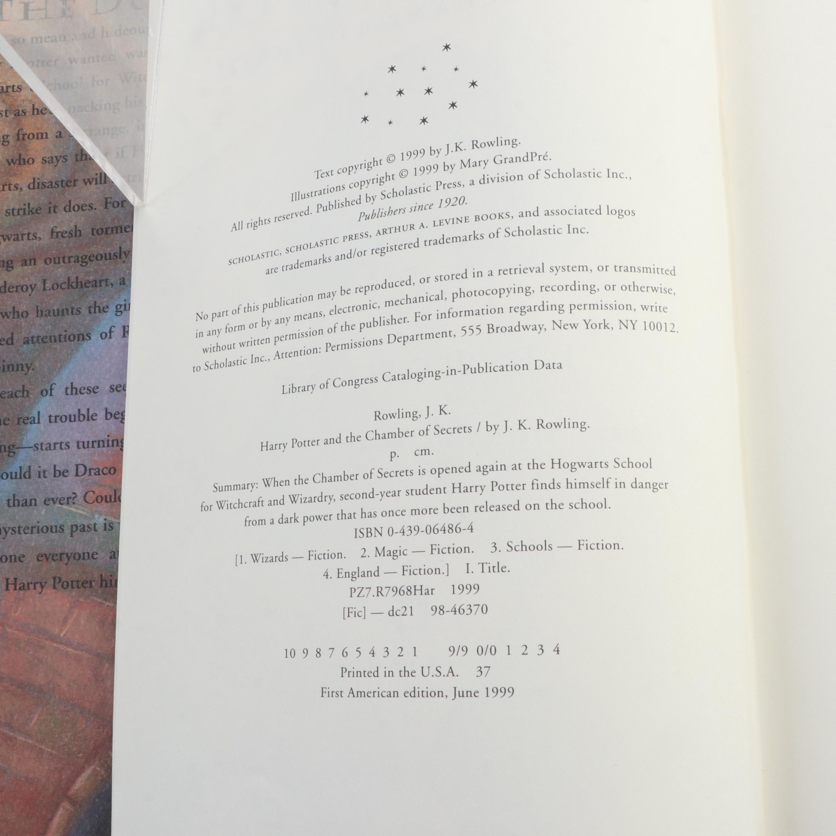 Rowling Full “Harry Potter” Set, First American Edition with Six First Printings