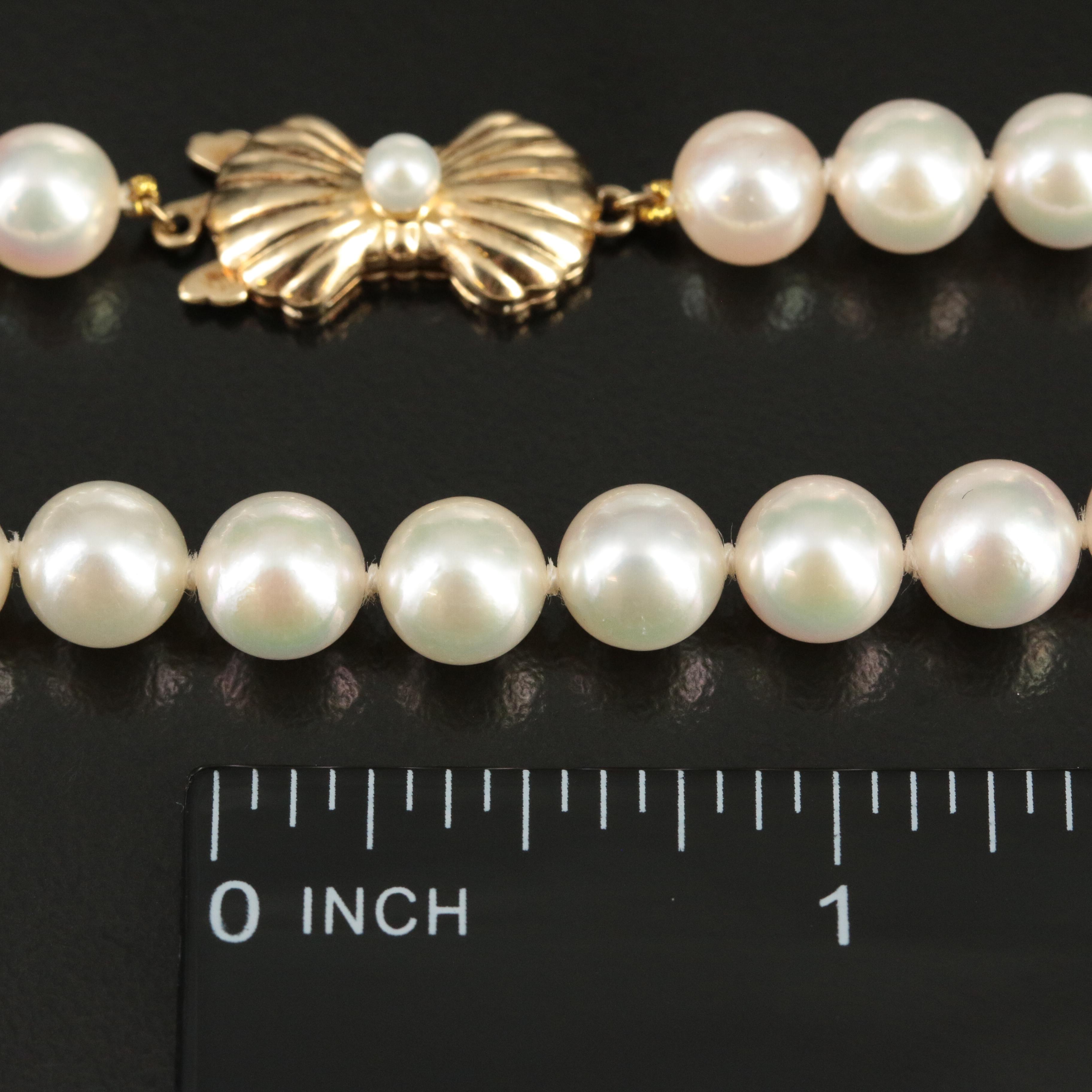 Blue Lagoon Pearl Strand with 14K Clasp