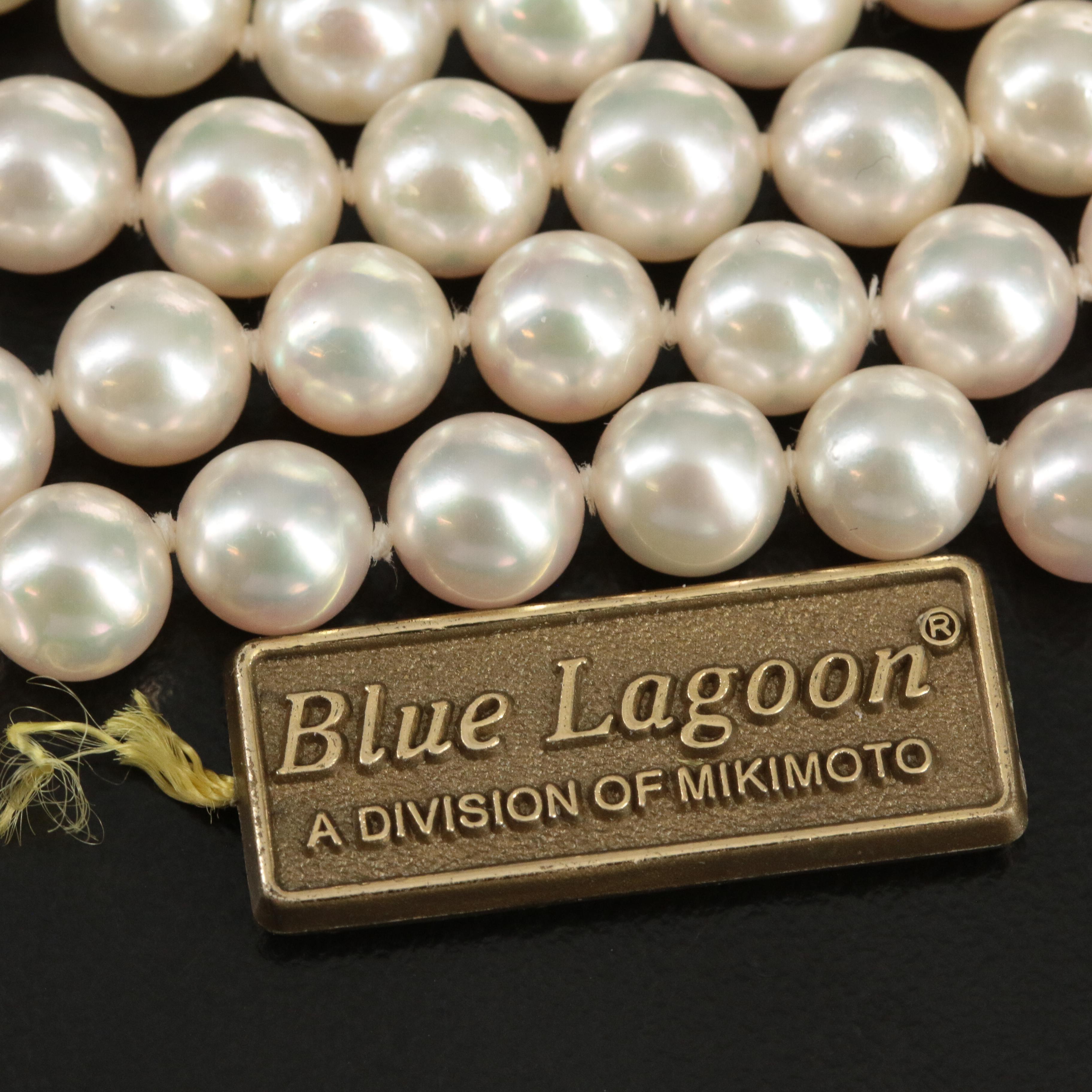 Blue Lagoon Pearl Strand with 14K Clasp