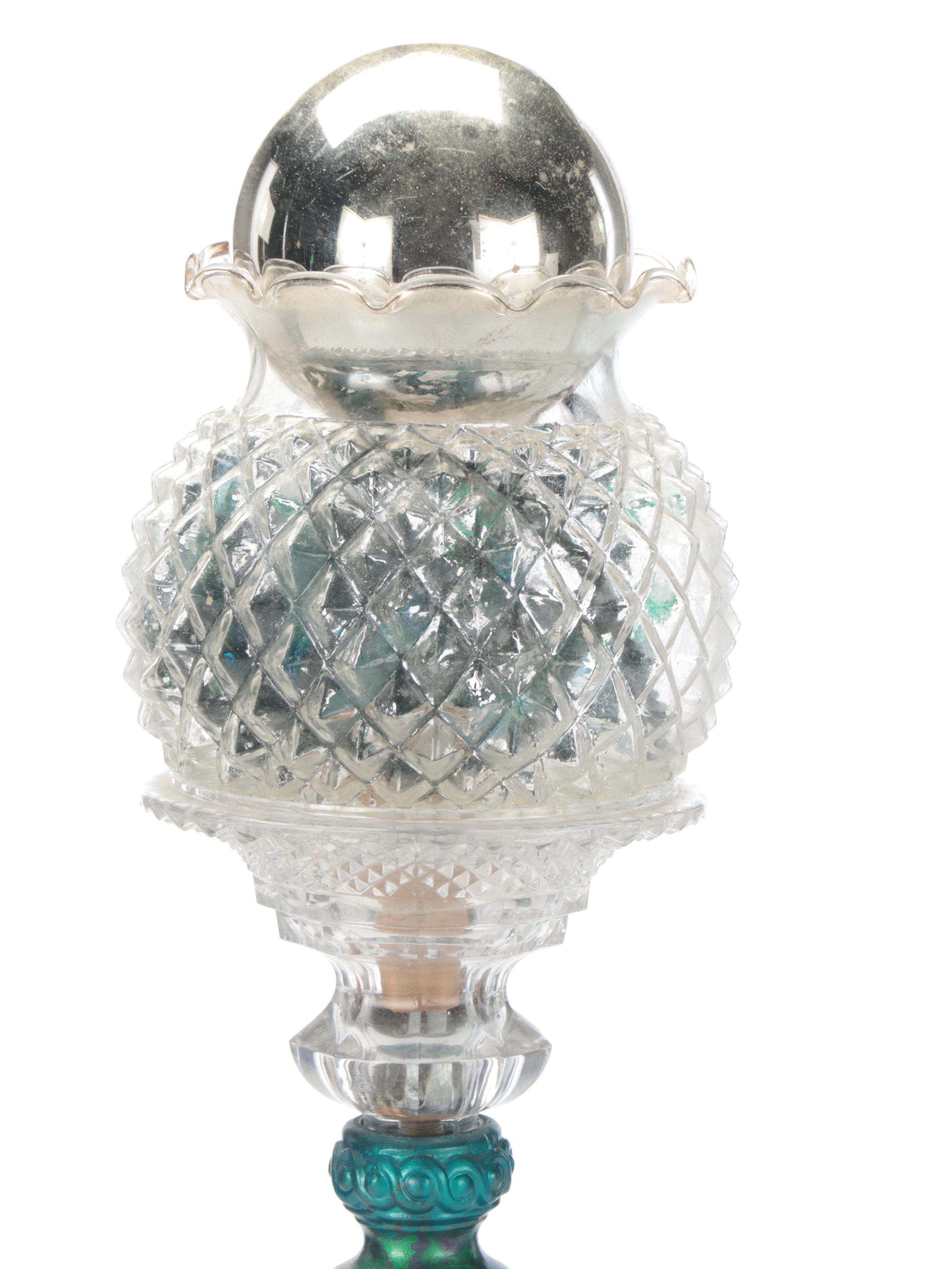 Alden Willard Cole Hand-Painted Multicolor Torchiere Table Lamp