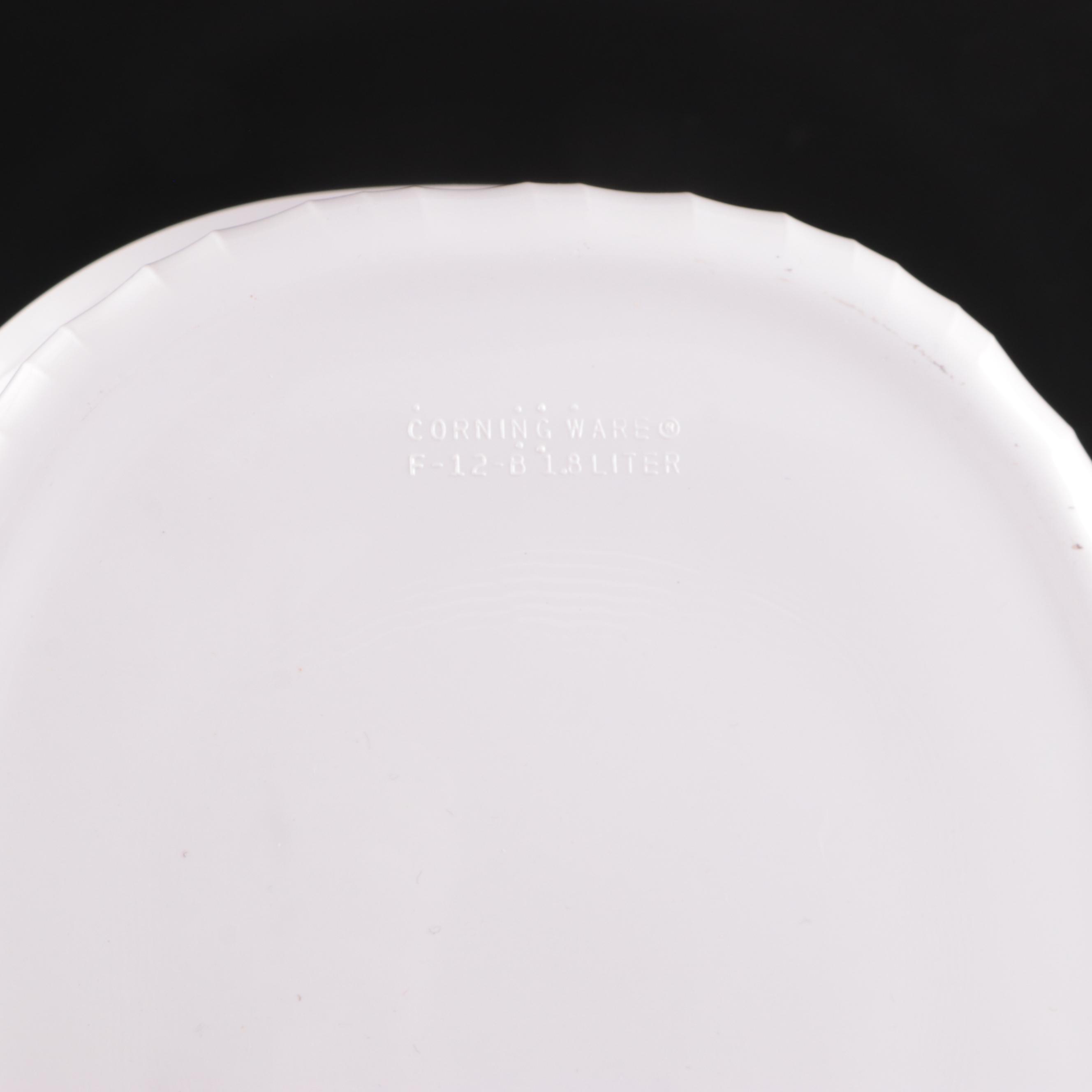 CorningWare "French White" Ceramic Casserole Dishes and Food Storage Dishes