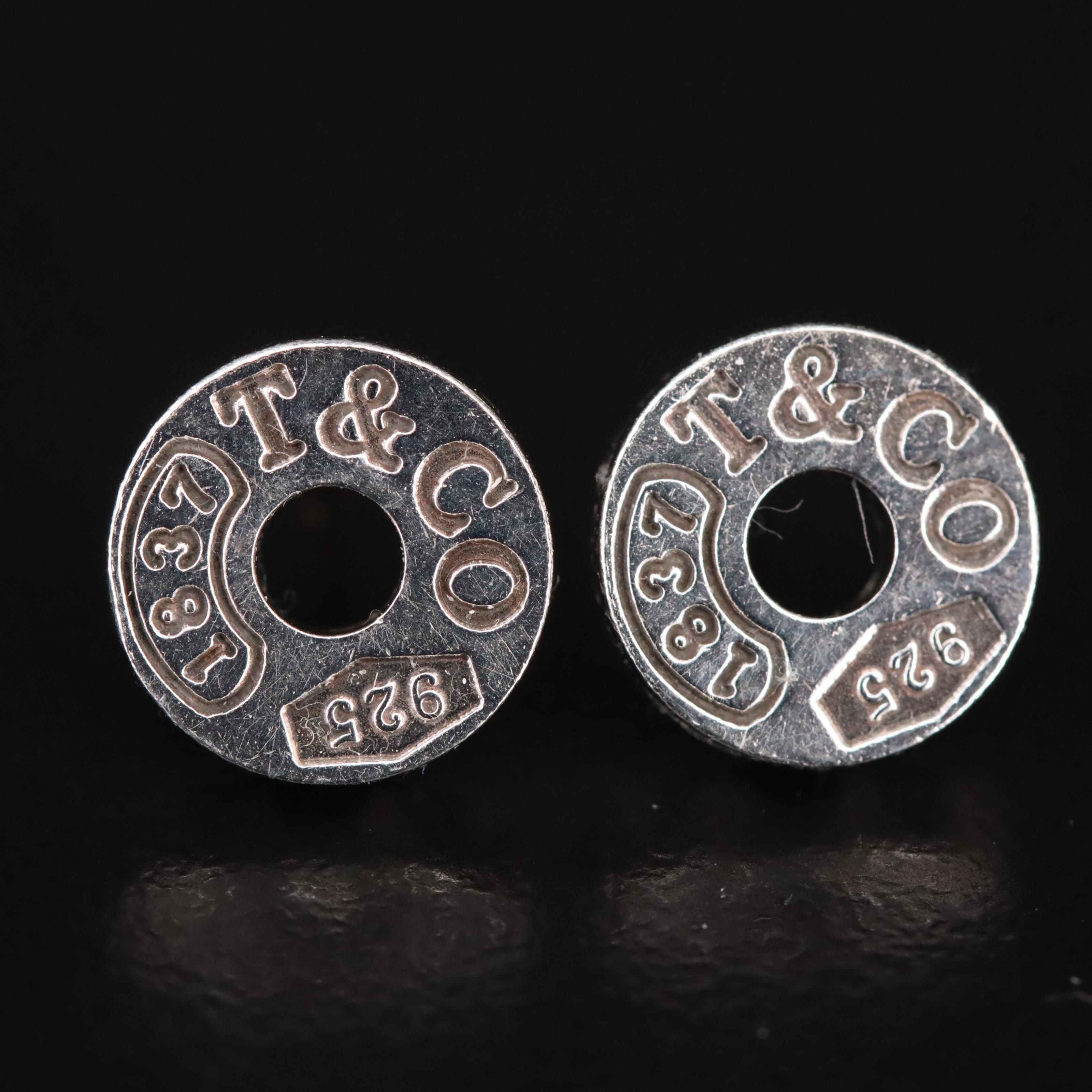 Tiffany & Co. "1837" Sterling Circle Earrings