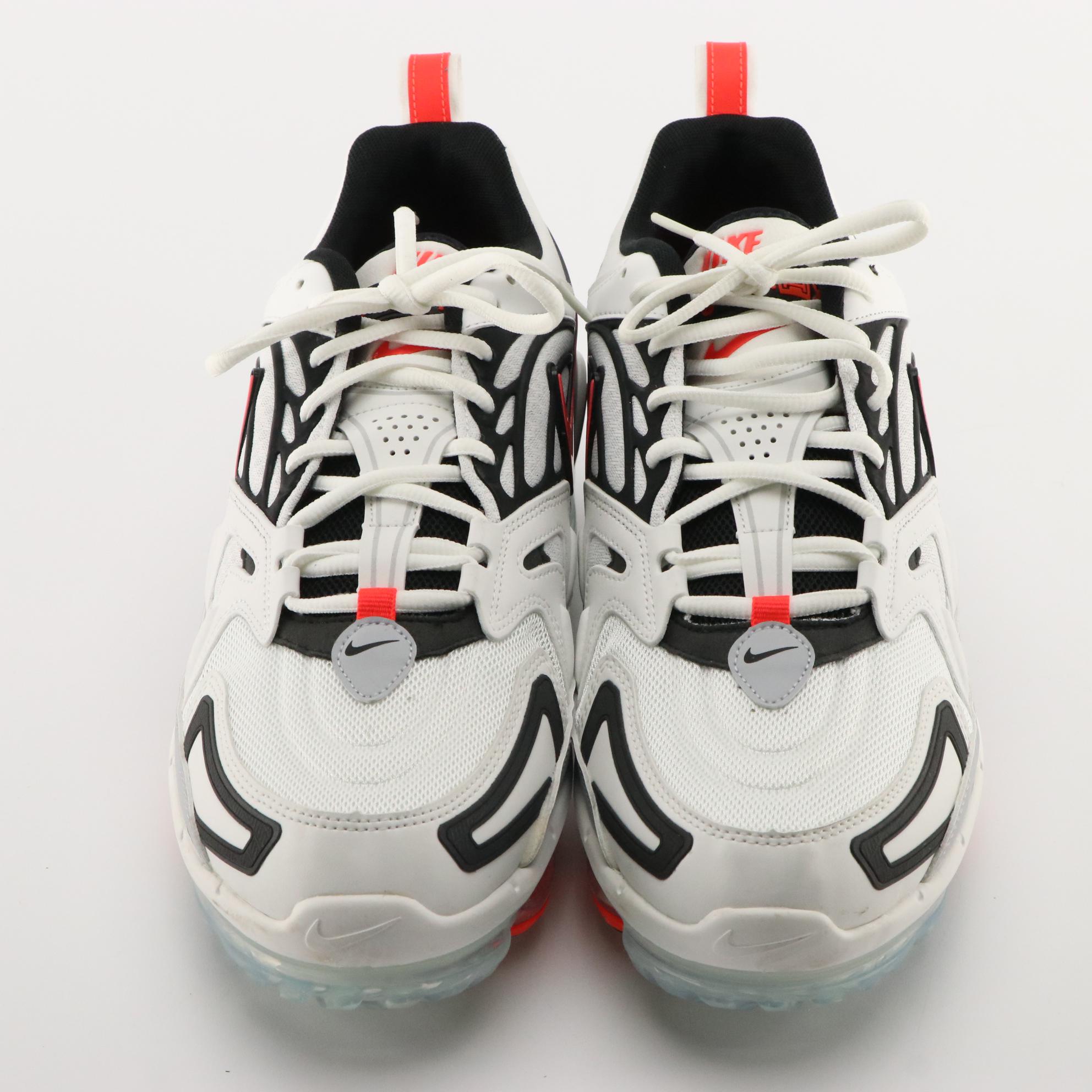 Nike Air Vapormax Evo Sneakers in Summit White/Bright Crimson with Box