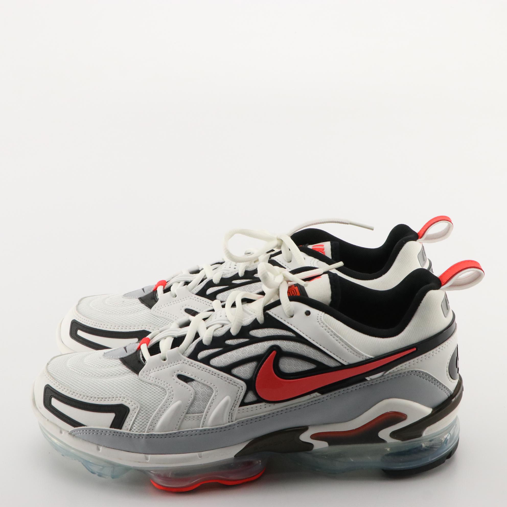 Nike Air Vapormax Evo Sneakers in Summit White/Bright Crimson with Box