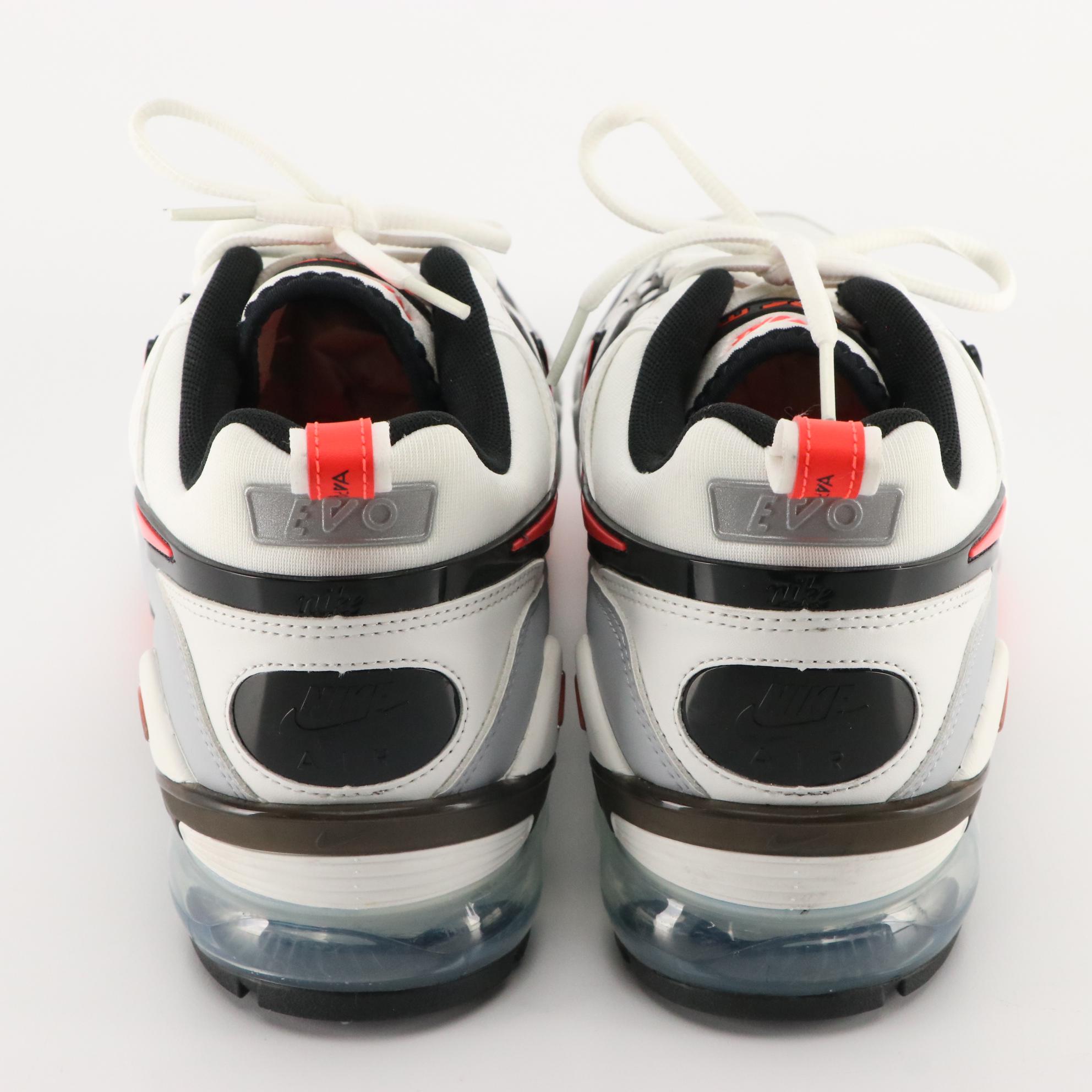 Nike Air Vapormax Evo Sneakers in Summit White/Bright Crimson with Box