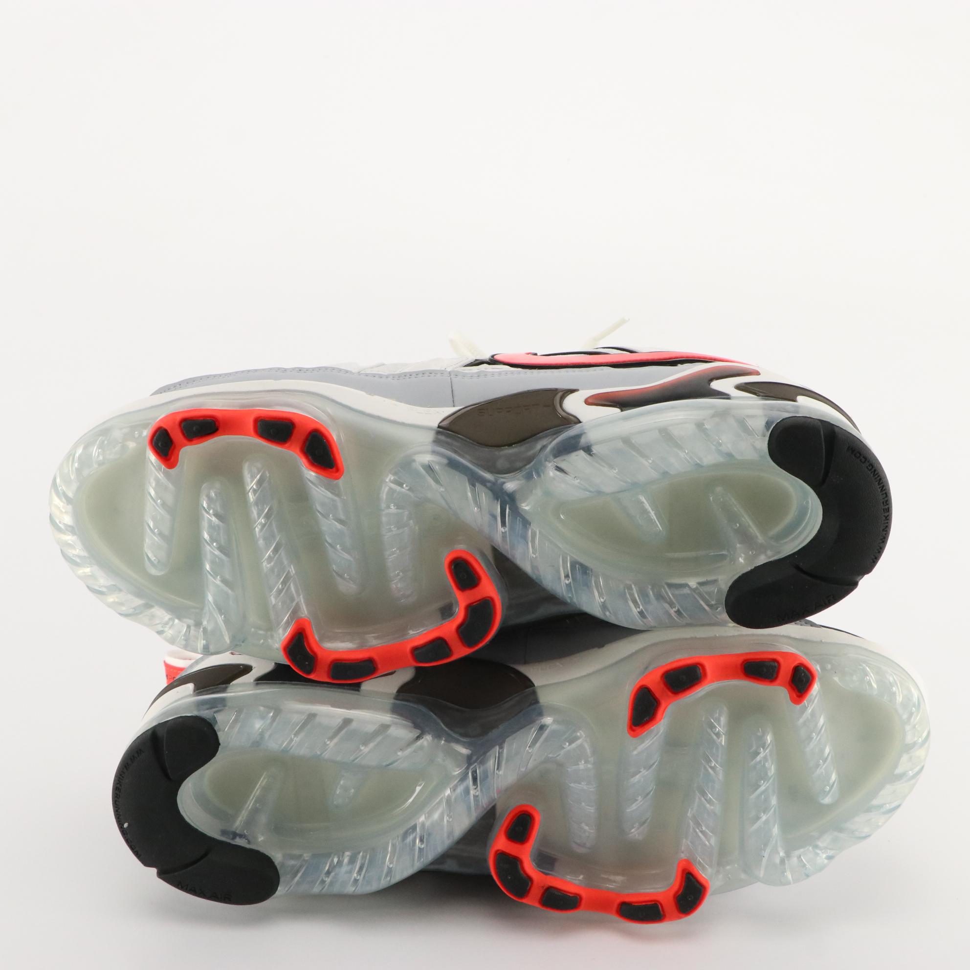 Nike Air Vapormax Evo Sneakers in Summit White/Bright Crimson with Box