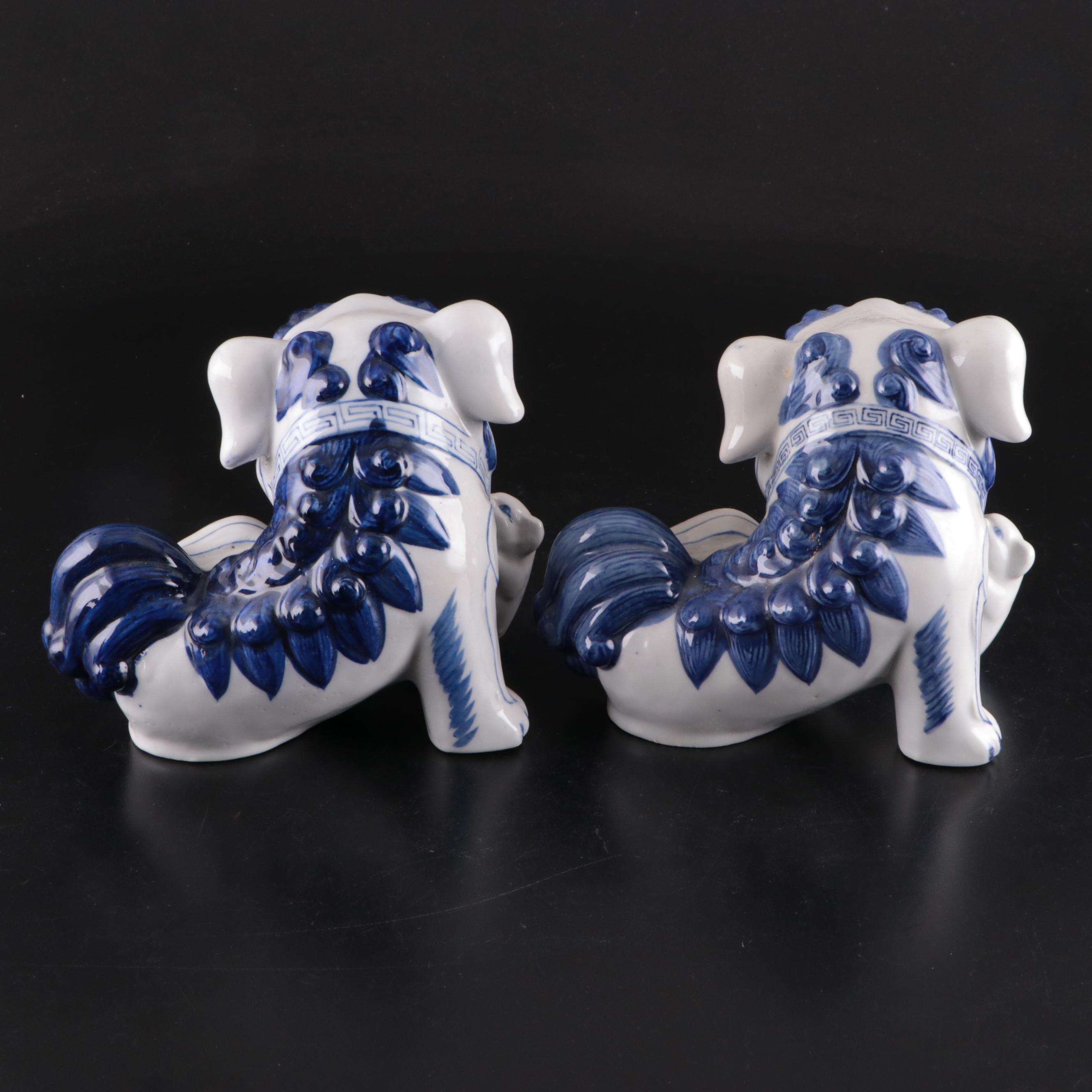 Japanes Okinawa Ceramic Shisa Decanter, Chinese Porcelain Guardian Lions
