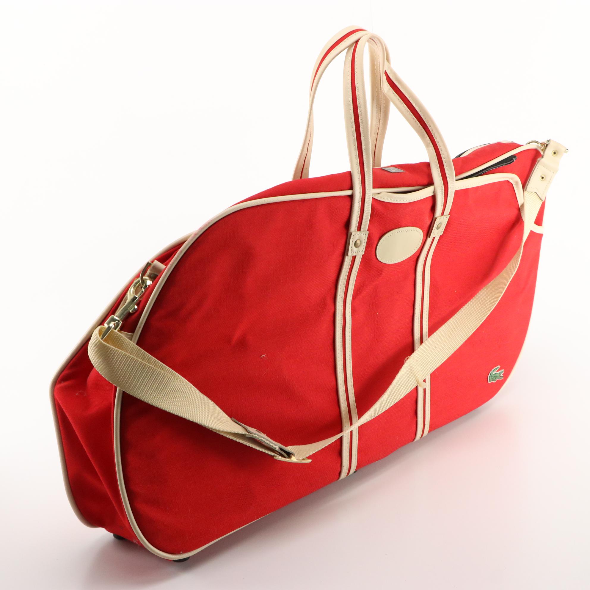 Lacoste by Lark Tennis Bag in Red Canvas