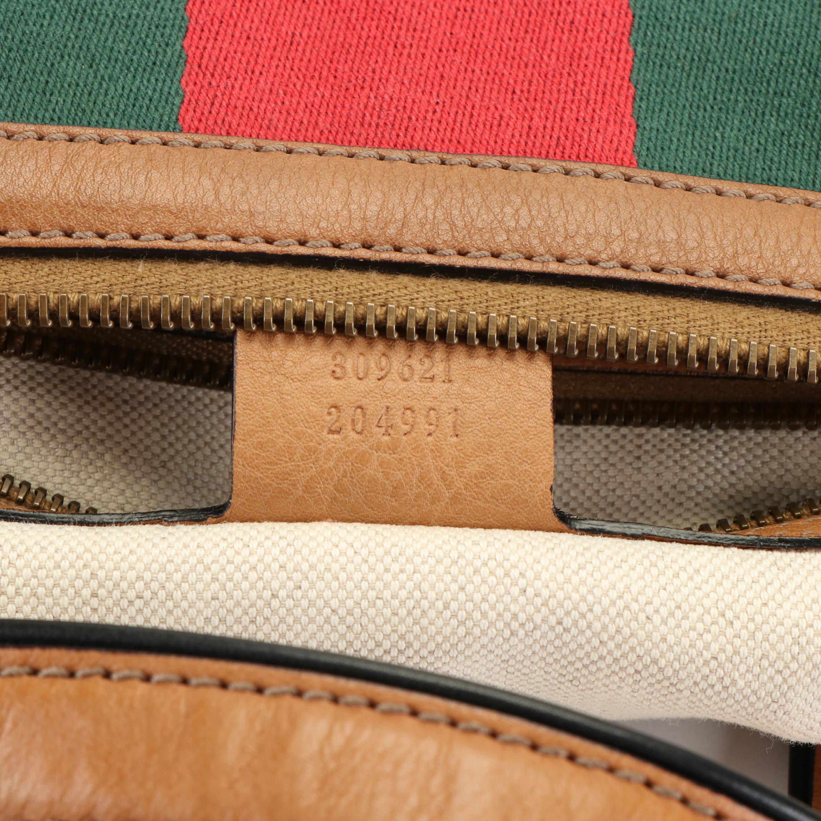 Gucci GG Rania Canvas Top Handle Bag