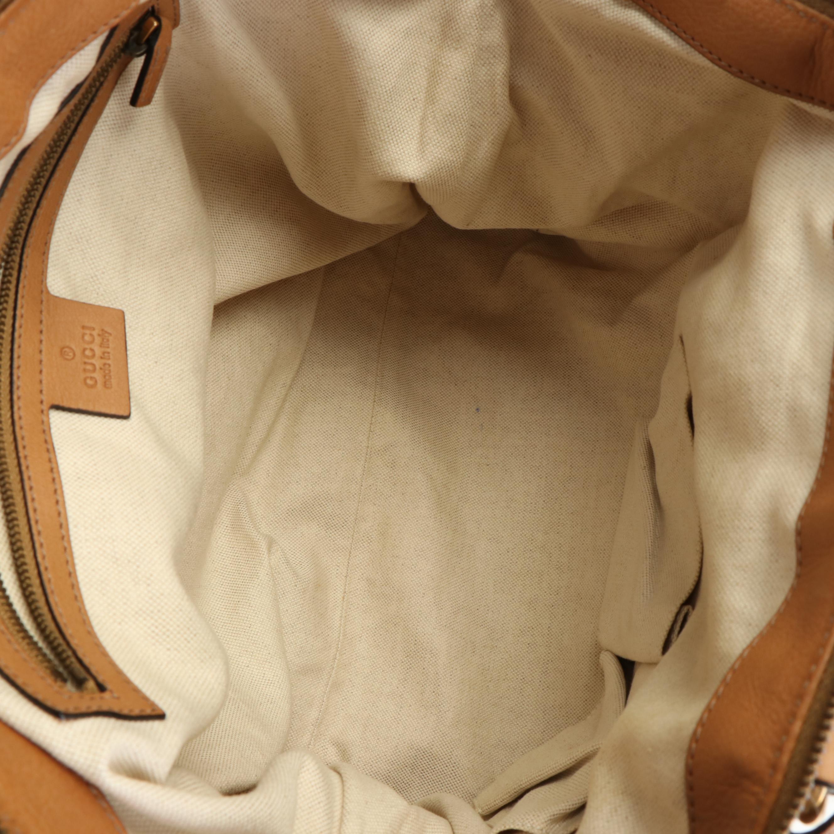 Gucci GG Rania Canvas Top Handle Bag