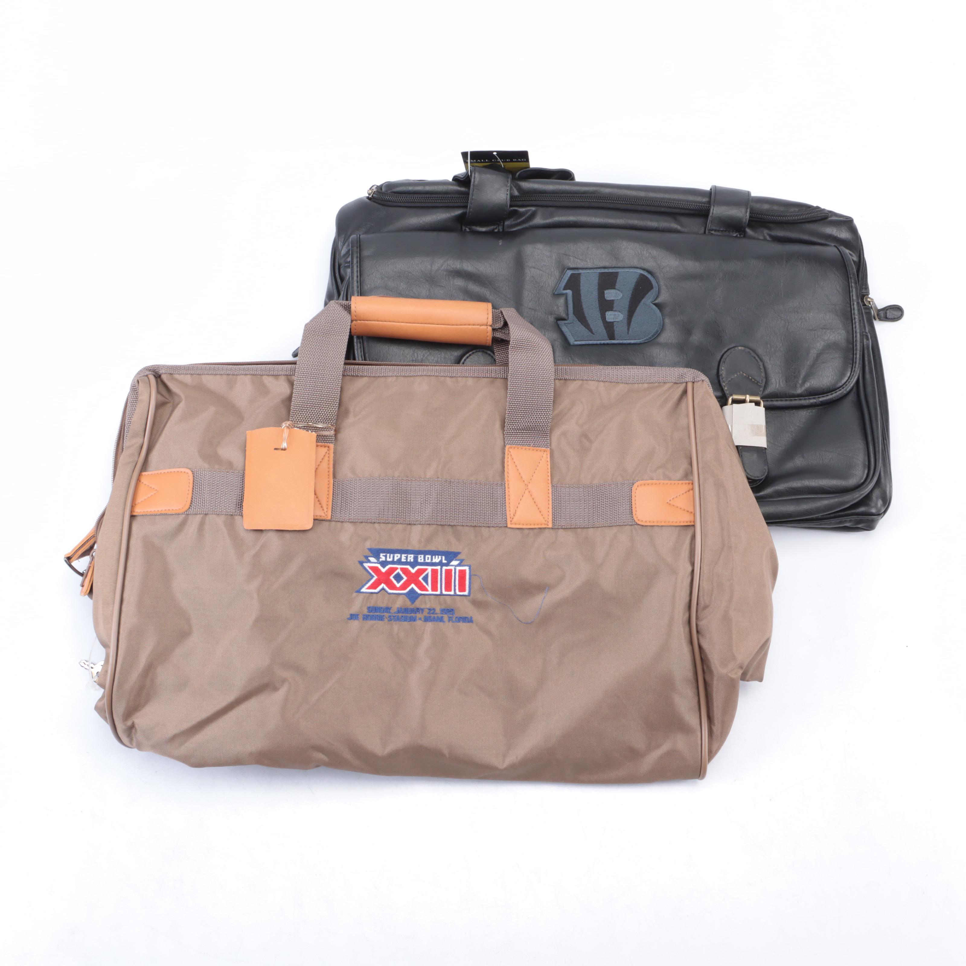 Super Bowl XXIII and Cincinnati Bengals Travel Bags