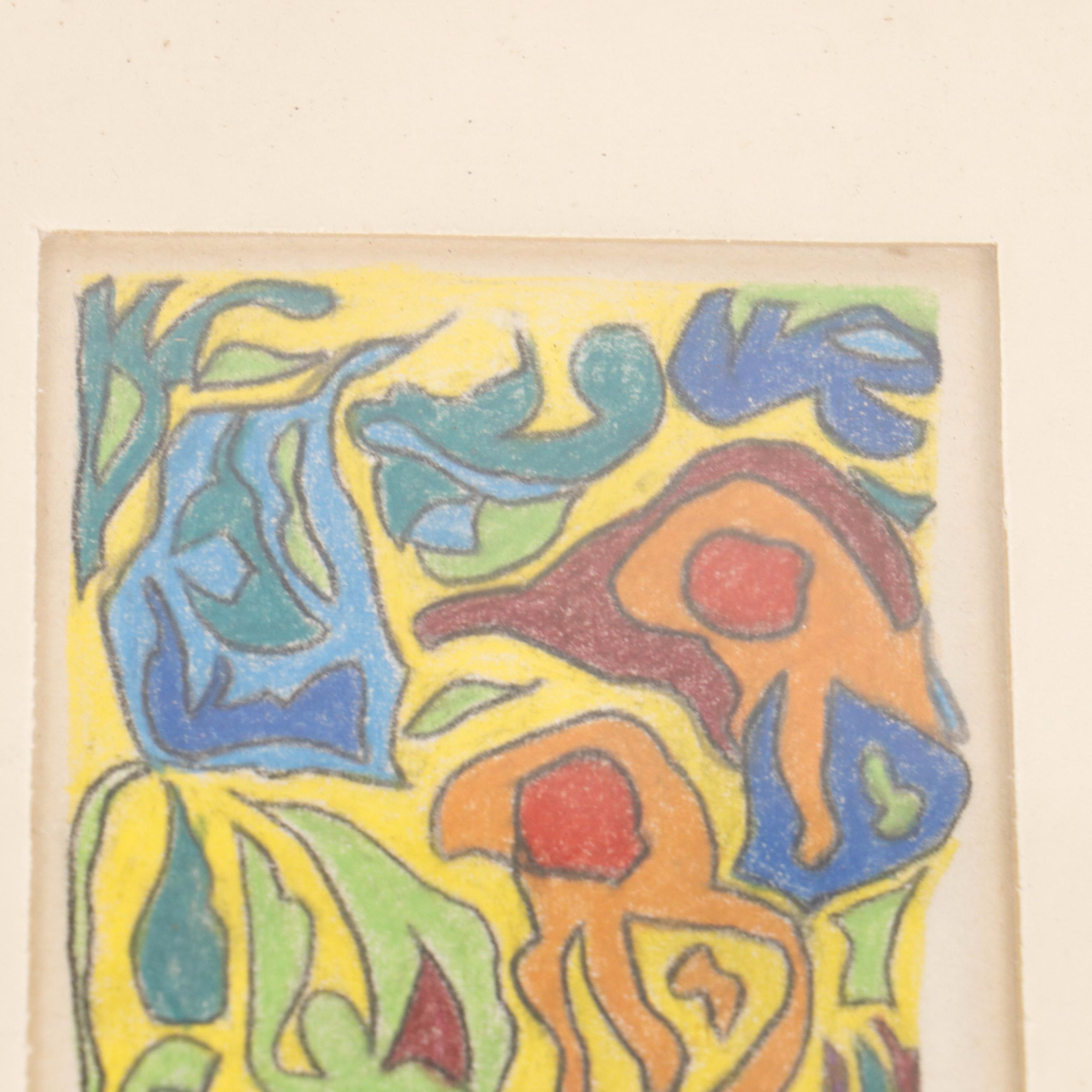 Abstract Colored Pencil Drawings