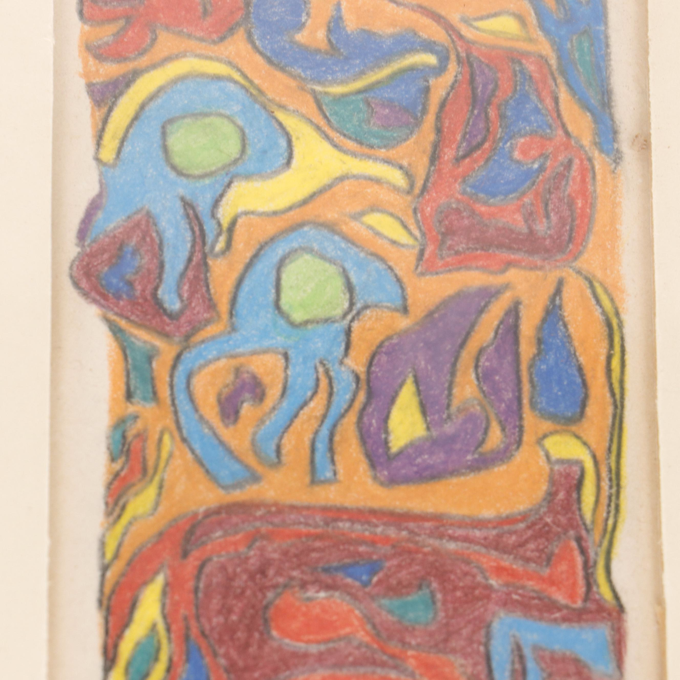 Abstract Colored Pencil Drawings