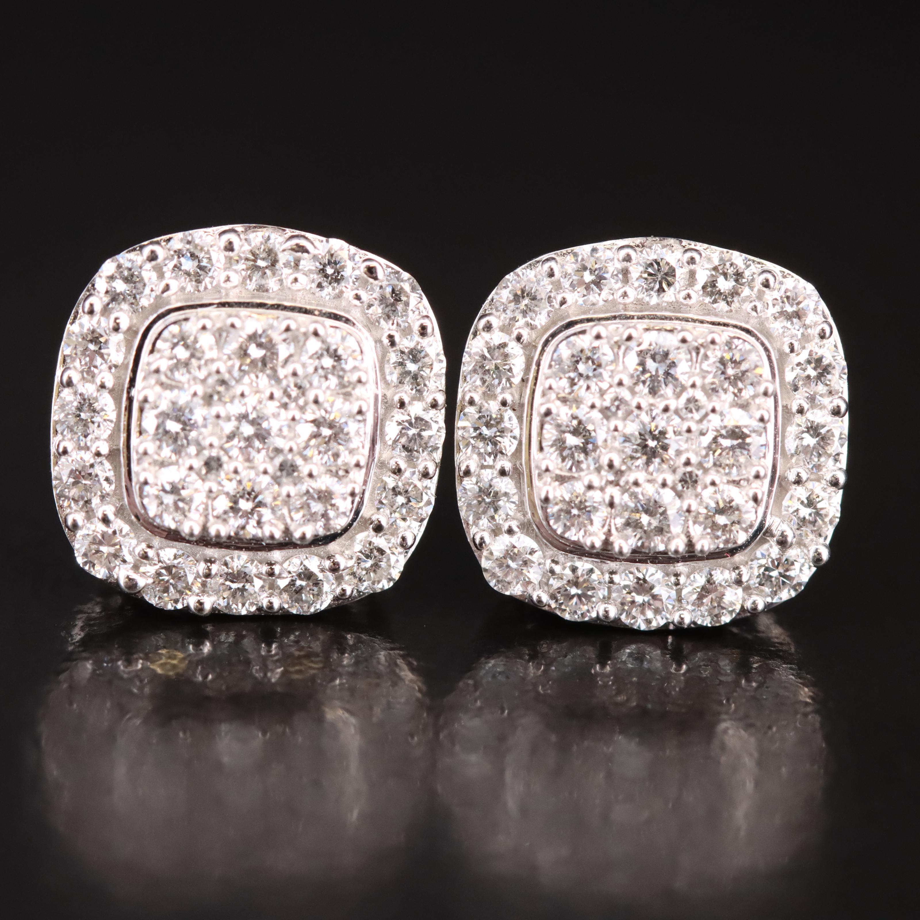 14K 1.04 CTW Diamond Earrings