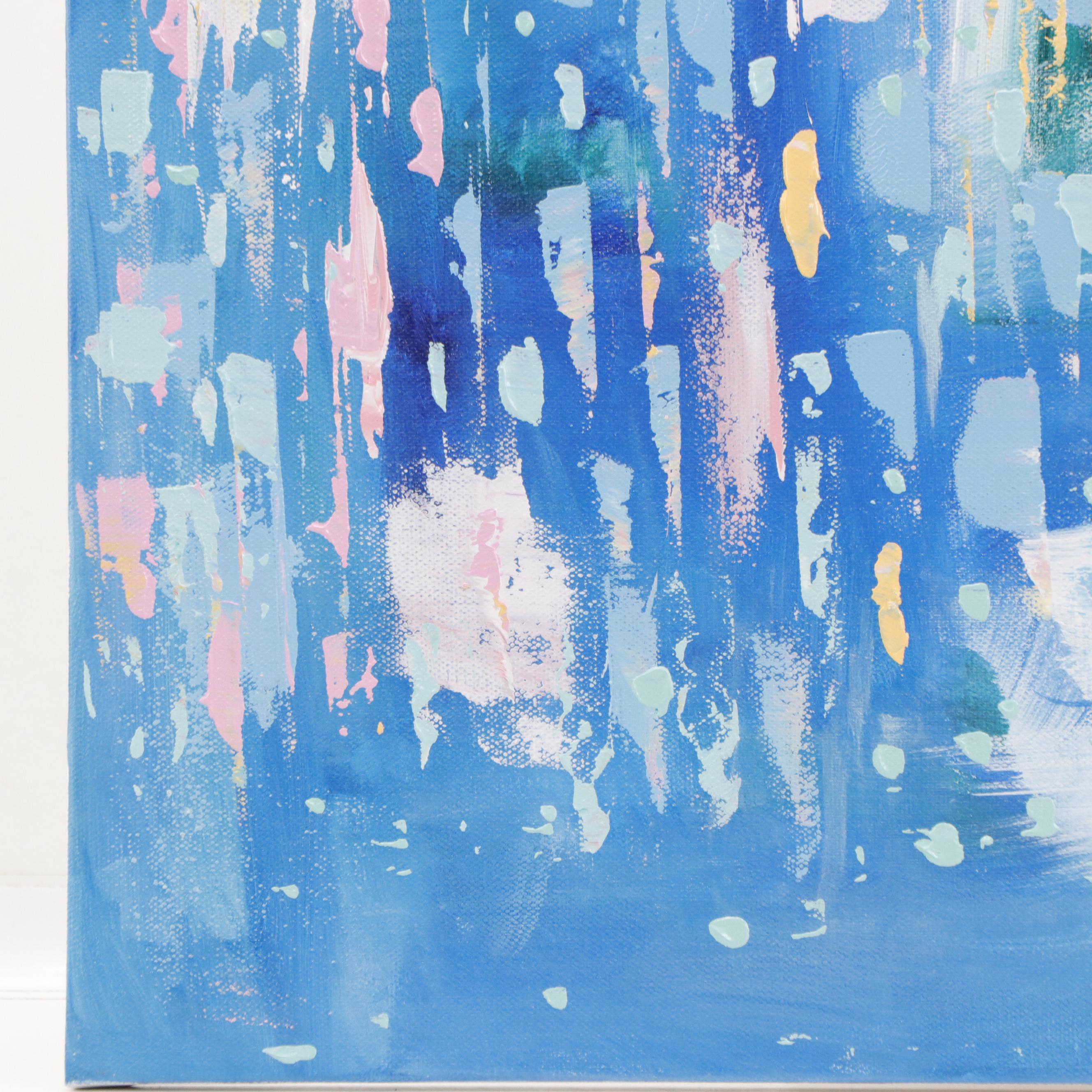 Saul Gefen Abstract Acrylic Painting, 2023